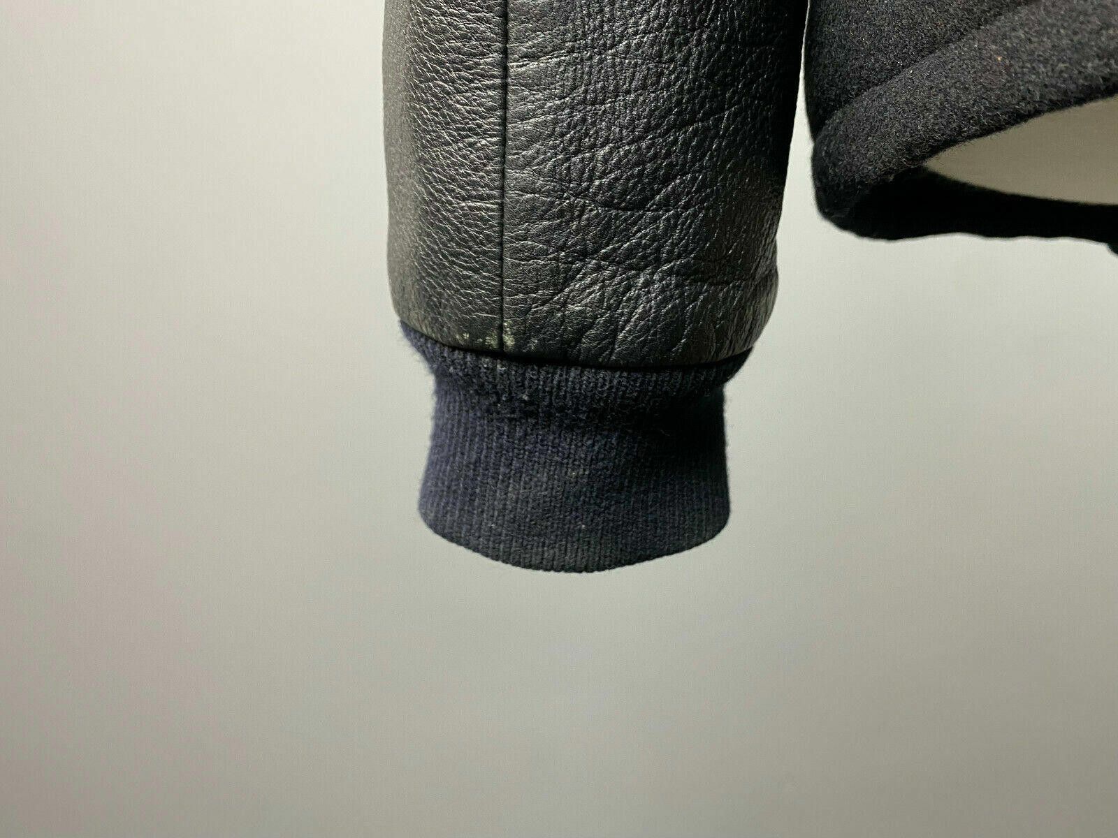 Edwin Edwin Baseball Jacket Black Wool Leather Sleeves Size XL Size US XL / EU 56 / 4 - 9 Thumbnail