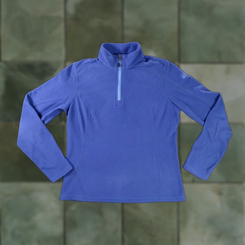 Eastern Mountain Sports Eastern Mountain Sports Women Medium Blue Fleece Polartec Quarter Zip Pullover Jacket Size M / US 6-8 / IT 42-44 - 1 Thumbnail