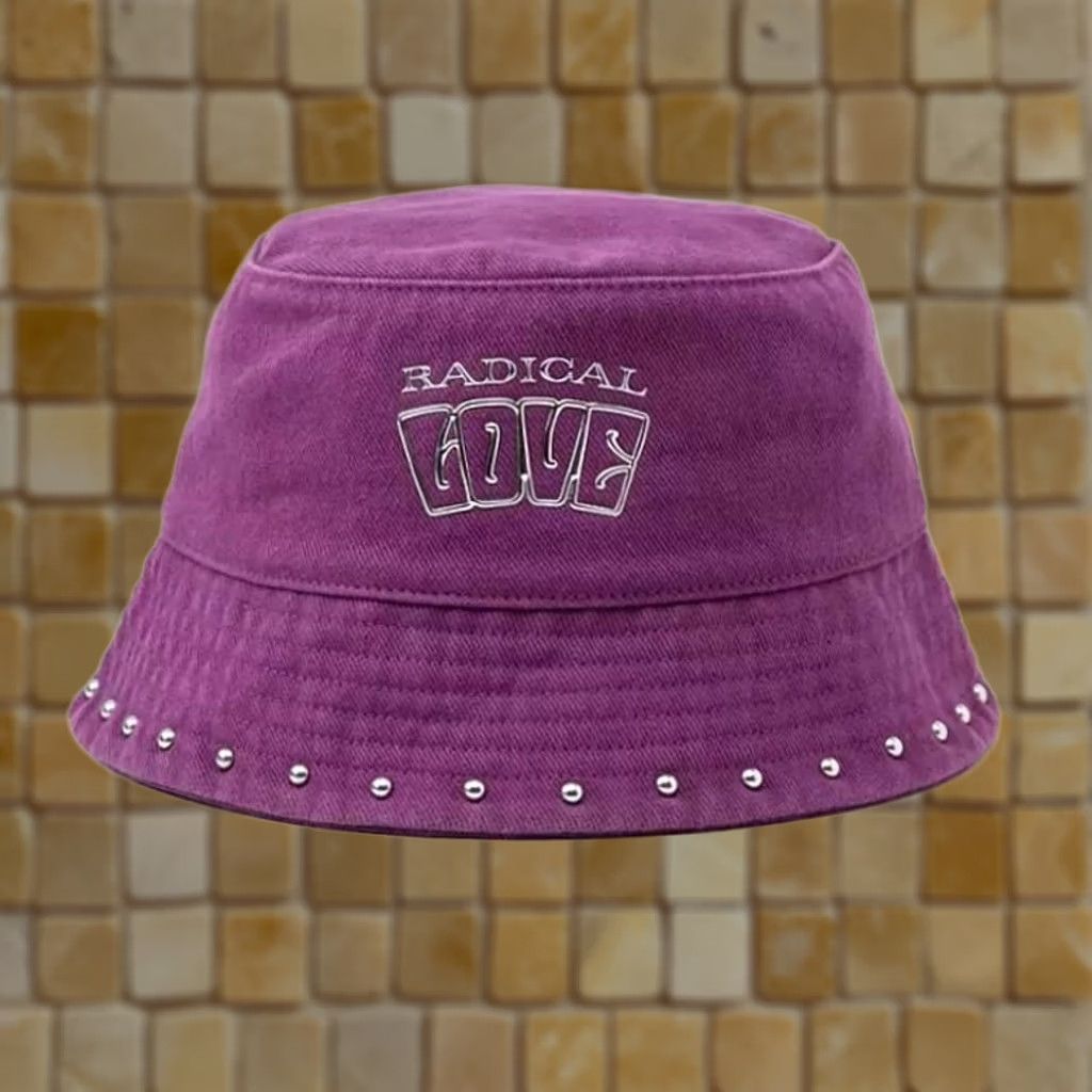 Levi's VINTAGE LEVI'S PRIDE PURPLE BUCKET HAT RADICAL LOVE 90s Bucket Hat Unisex Adults One Size Purple Rhinestone Fedora? Size ONE SIZE - 1 Preview