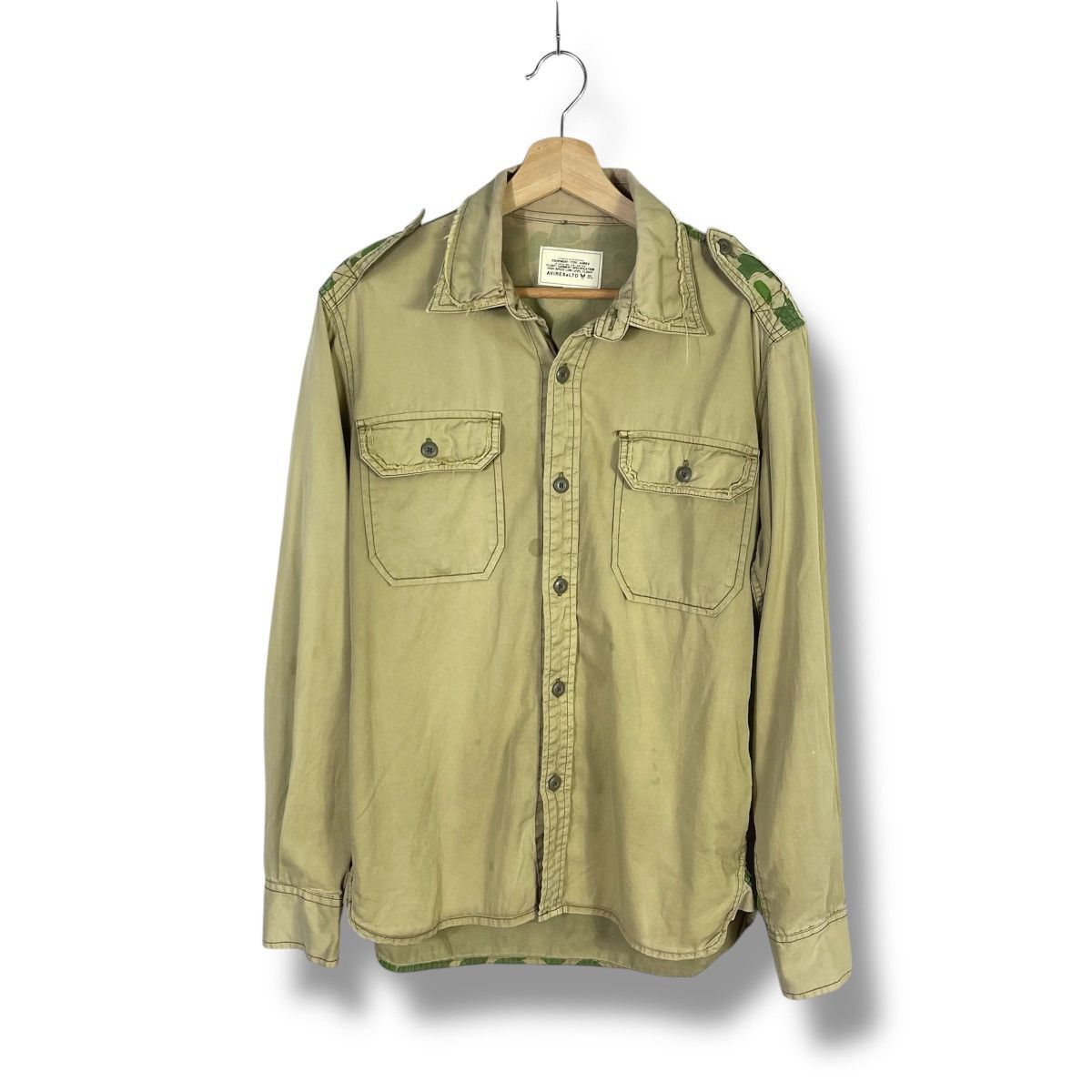 Avirex Rare! USN Avirex Camo Army Shirt Size US L / EU 52-54 / 3 - 2 Thumbnail