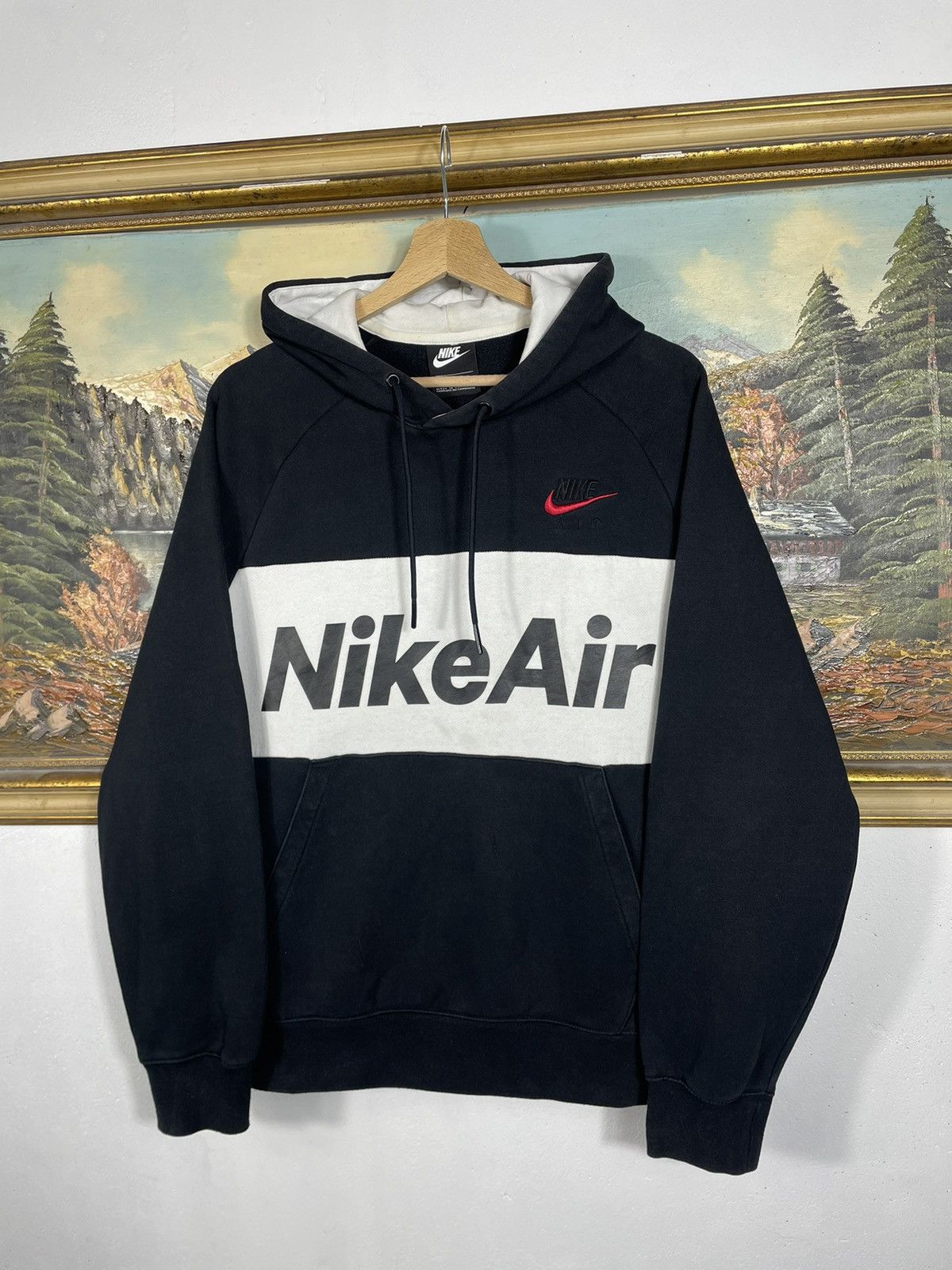 Nike × Vintage Nike Air Sweatshirt Loose Boxy Skate Drip Swag Hiphop Rap Size US M / EU 48-50 / 2 - 3 Thumbnail