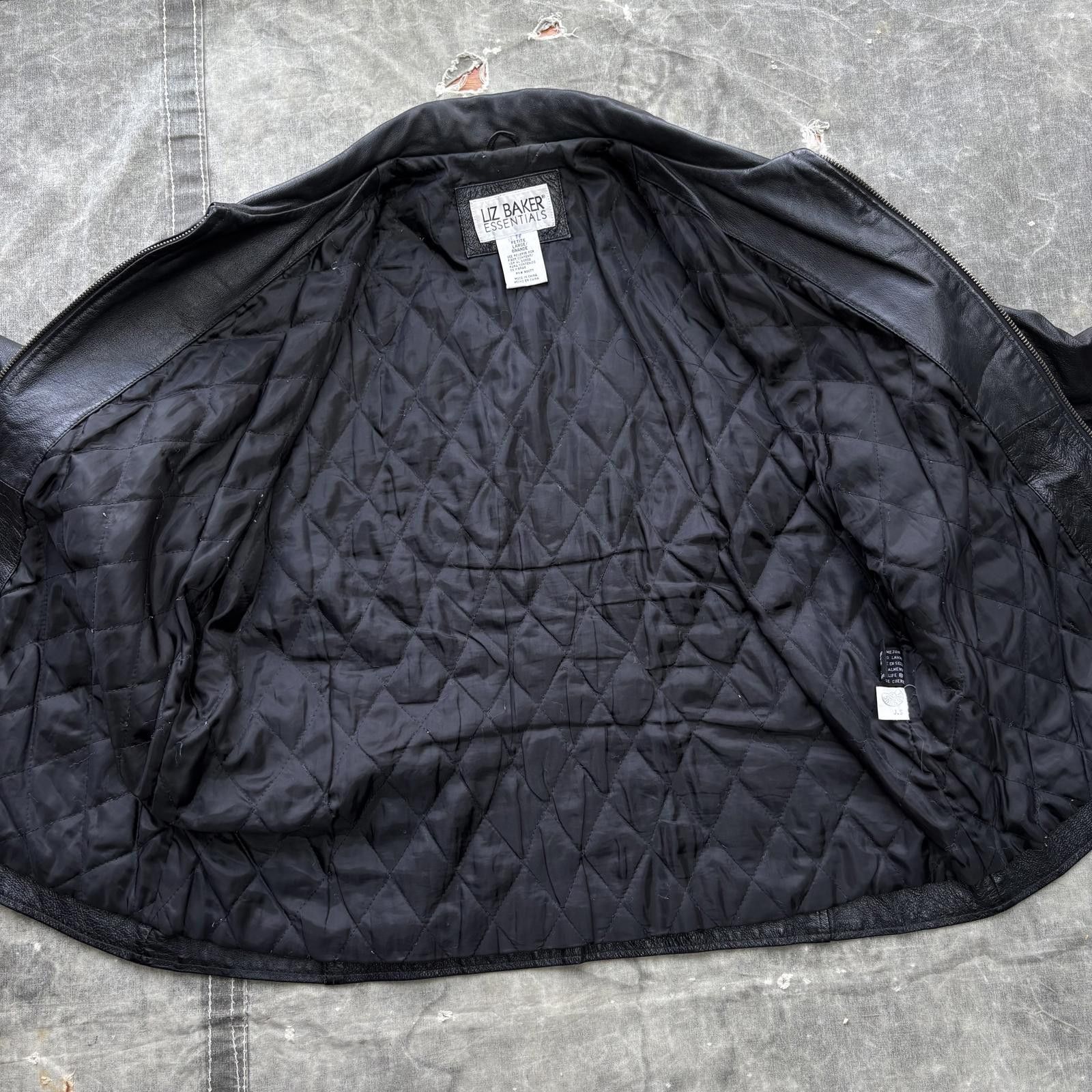 Vintage Vintage 90s Black Leather Grunge Skate Flight Bomber Jacket Size L / US 10 / IT 46 - 7 Thumbnail
