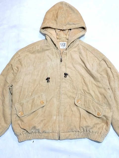 The Unbranded Brand Vintage Coduroy Hooded-Bomber Jacket by U2 Size US S / EU 44-46 / 1 - 4 Thumbnail