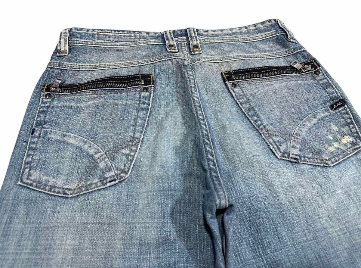 GAS × If Six Was Nine × Japanese Brand 🔥Sick Y2K Gas Jeans Light Wash Flared Denim Faded Size US 30 / EU 46 - 10 Thumbnail