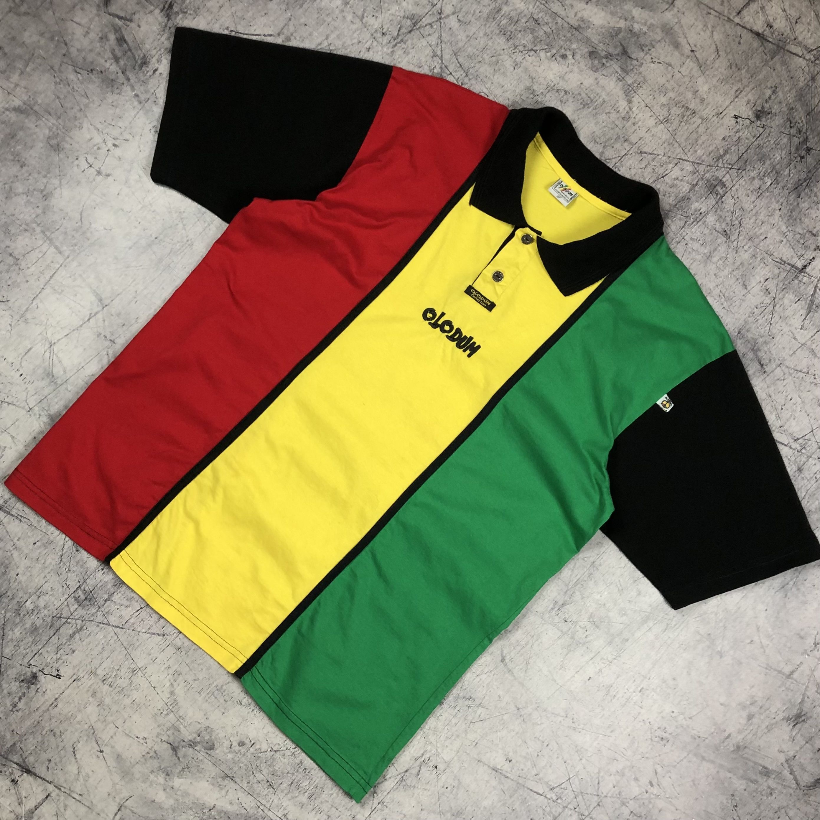 Vintage OLODUM 90s Michael Jackson Polo Tee Size US L / EU 52-54 / 3 - 4 Thumbnail