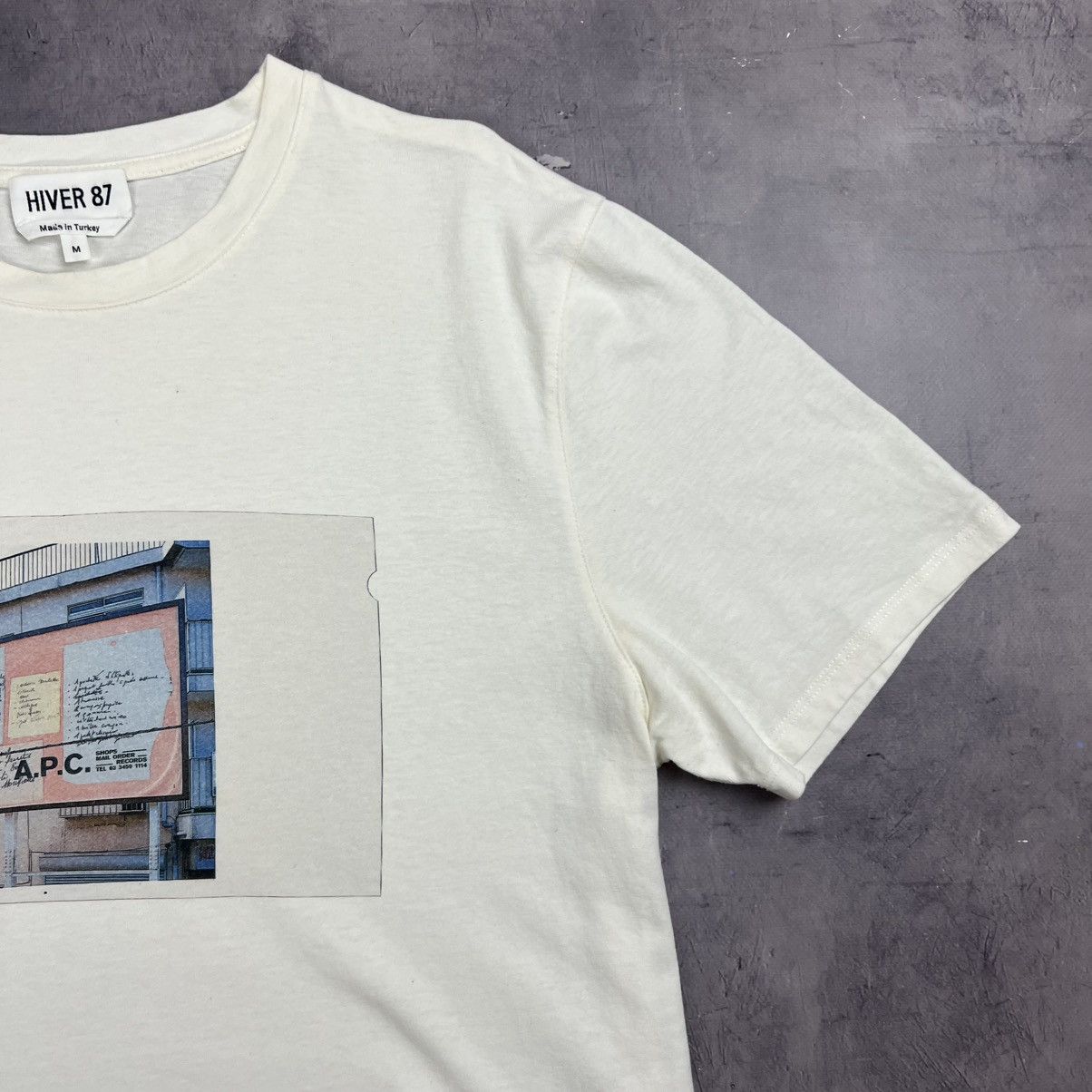 A.P.C. Rare! A.P.C Hiver 87 Big Logo Tee Kaos 00s Size US M / EU 48-50 / 2 - 5 Thumbnail