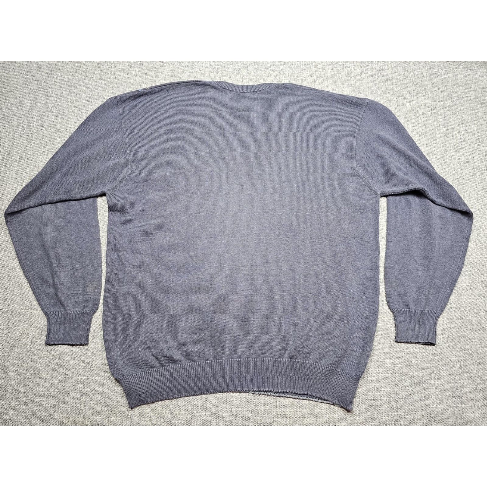 Lyle & Scott Vintage Lyle & Scott Sweater Mens XL Gray Argyle Golf V Neck Pastel 90s Size US XL / EU 56 / 4 - 2 Thumbnail