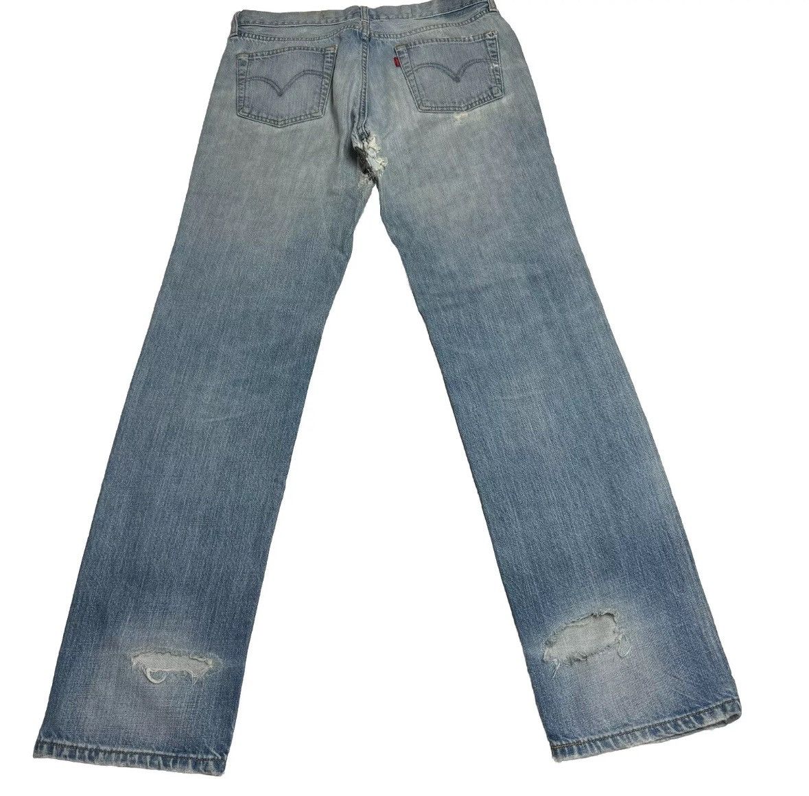 Levi's 2006 Limited Edition Women's Levi's 501 Distressed Jeans Size 30" / US 8 / IT 44 - 2 Thumbnail