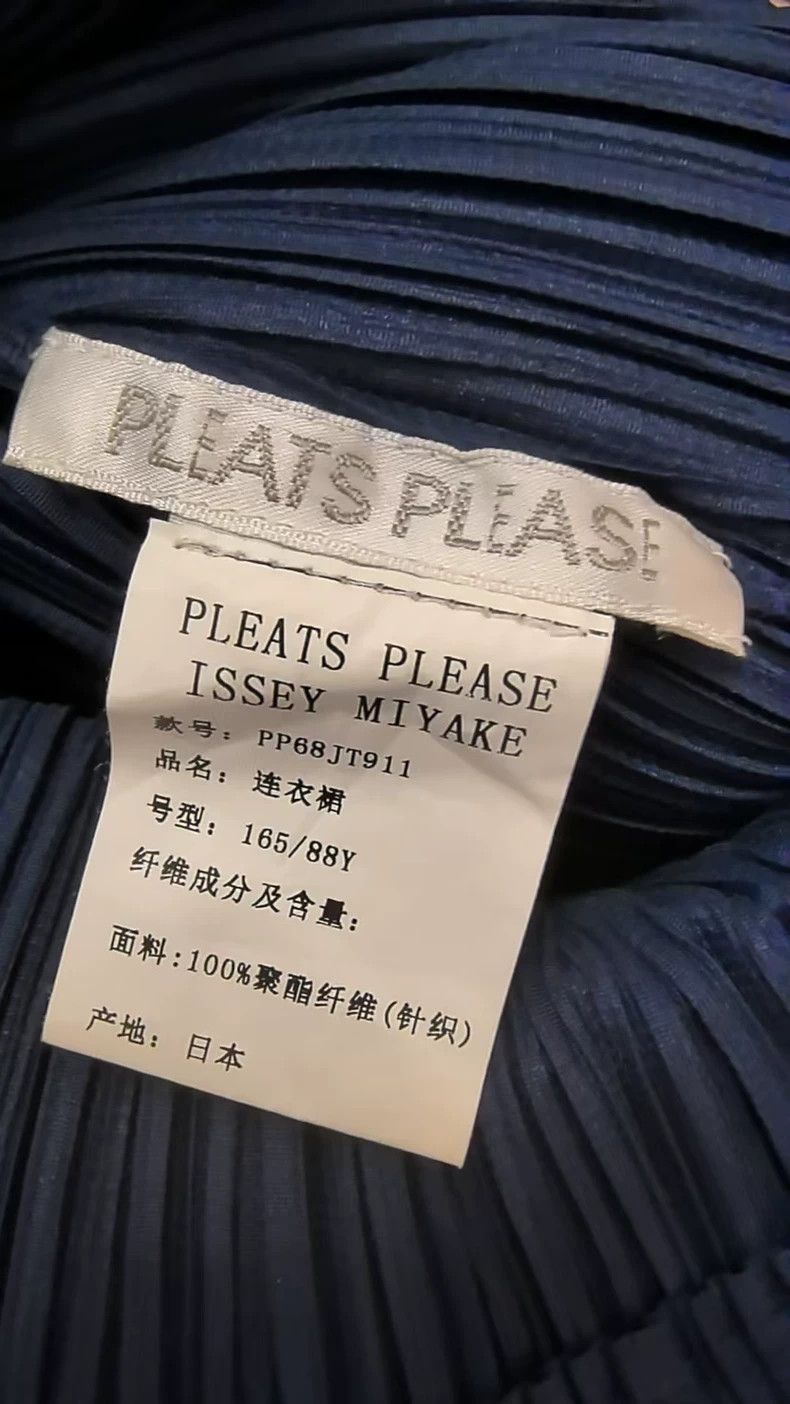 Issey Miyake Issey Miyake size:3 Navy blue pleated dress Size S / US 4 / IT 40 - 4 Thumbnail