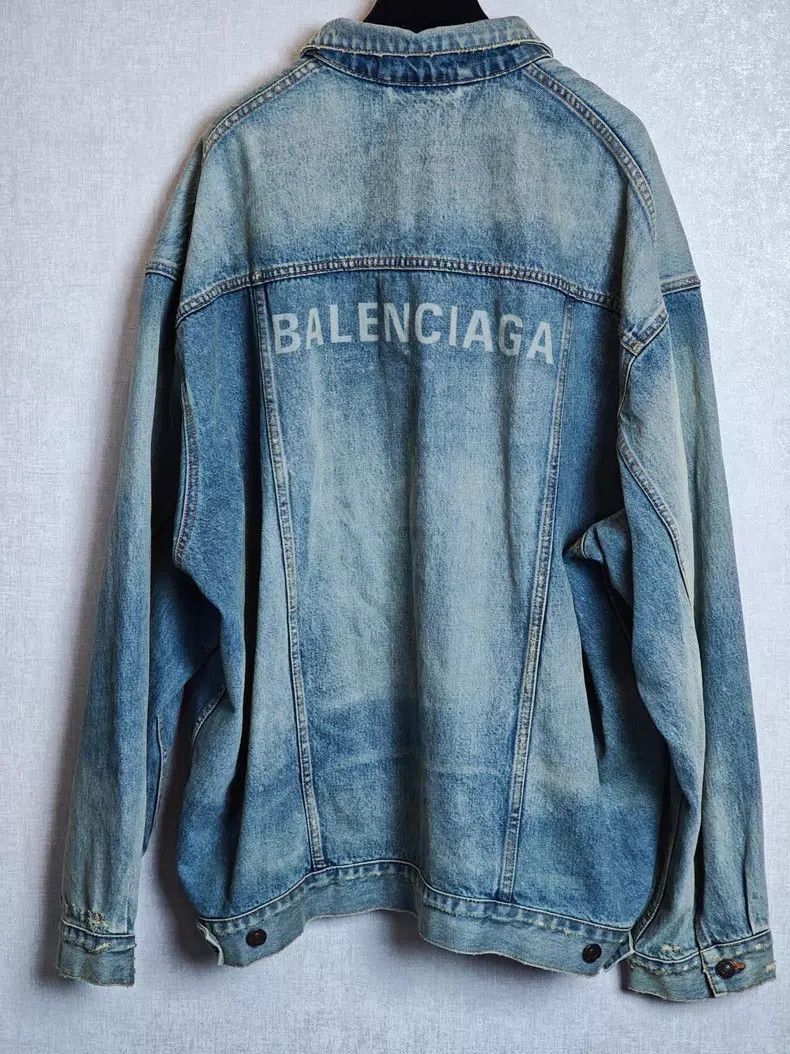 Balenciaga Balenciaga Denim Jacket Size US M / EU 48-50 / 2 - 2 Thumbnail
