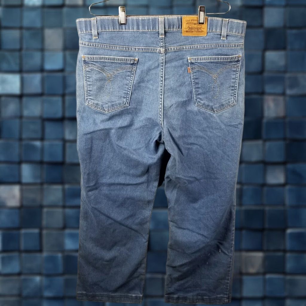 Levi's VINTAGE Levi's Denim Jeans Orange Tab USA Made Cropped 38X24 Regular Mens Jeans 517 Distressed Solid USA Theme 80s 90s Size US 38 / EU 54 - 1 Thumbnail
