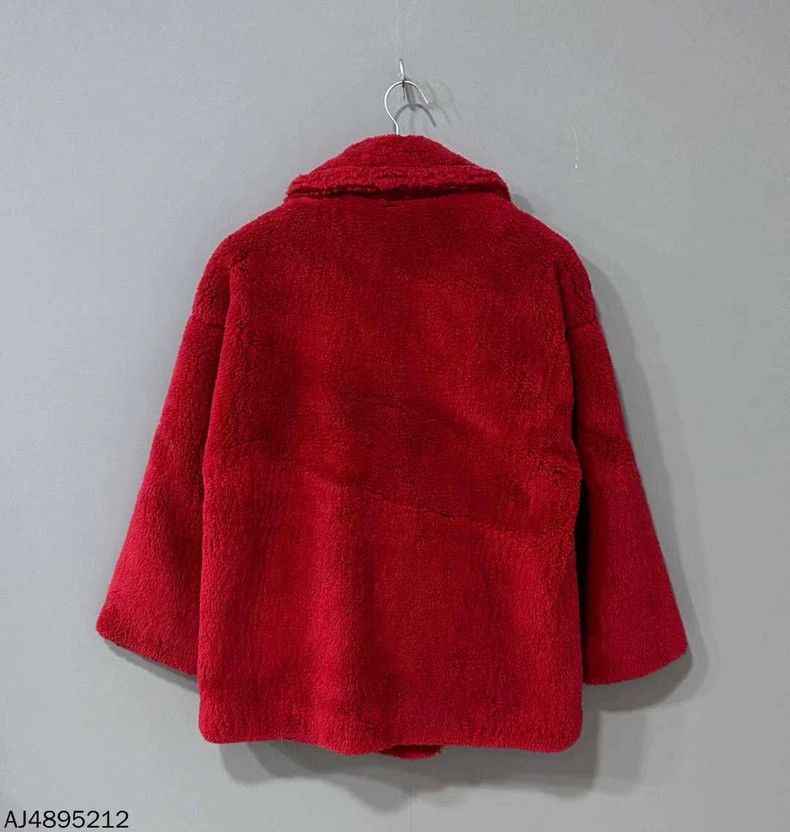 Max Mara Max Mara Short red teddy Size S / US 4 / IT 40 - 3 Thumbnail