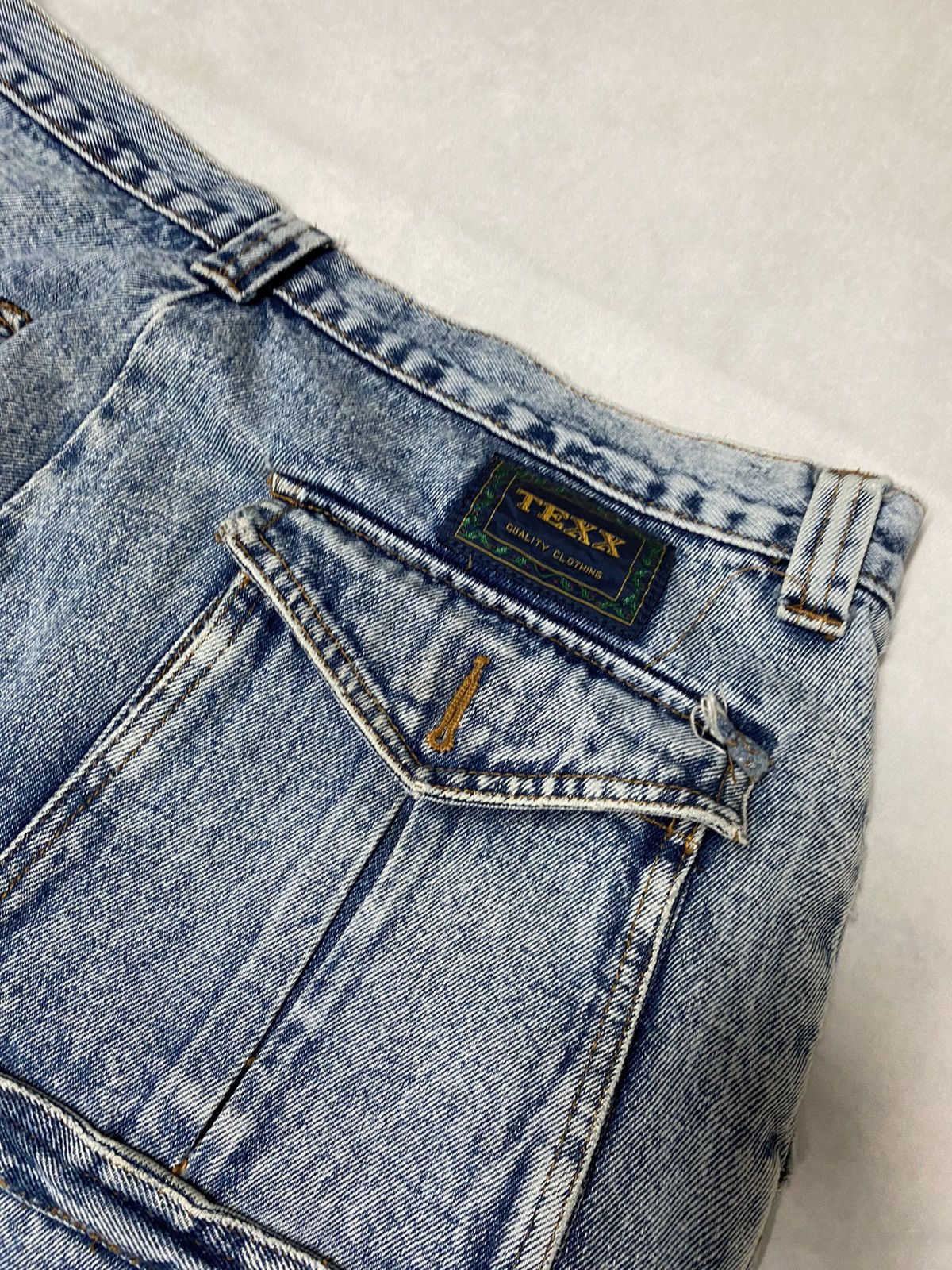 Japanese Brand × Vintage Crazy Vintage Texx Streetwear Y2K 2000’s Cargo Jeans (34x26) Size US 36 / EU 52 - 6 Thumbnail