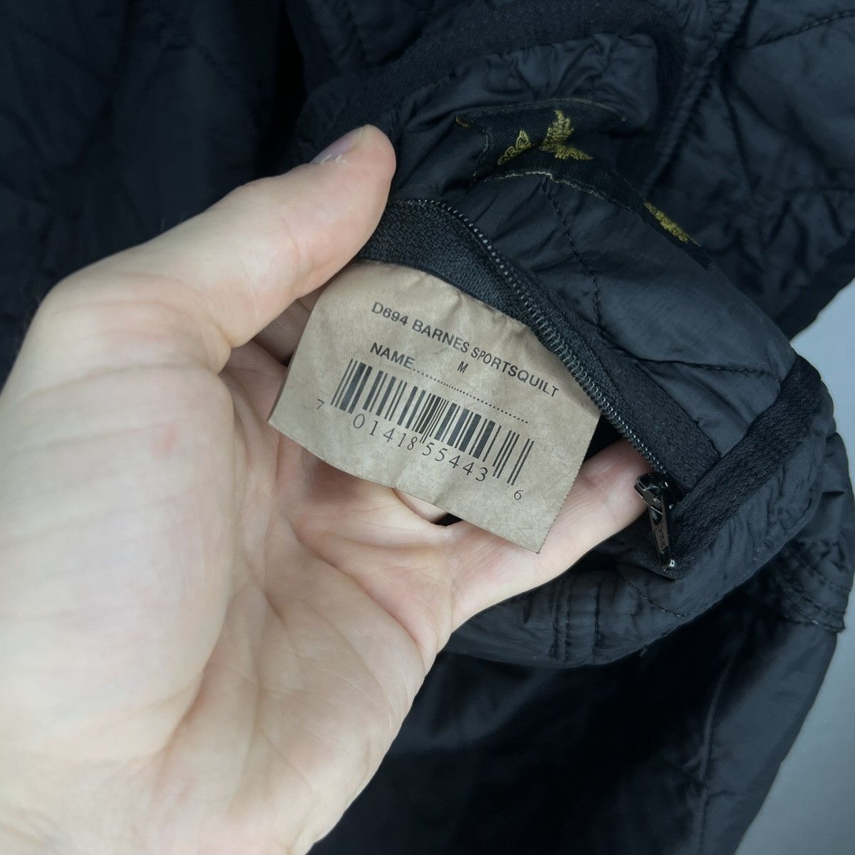Barbour × Designer × Vintage Barbour Black Quilted Jacket Barnes Parka Coat Logo Size US M / EU 48-50 / 2 - 6 Thumbnail