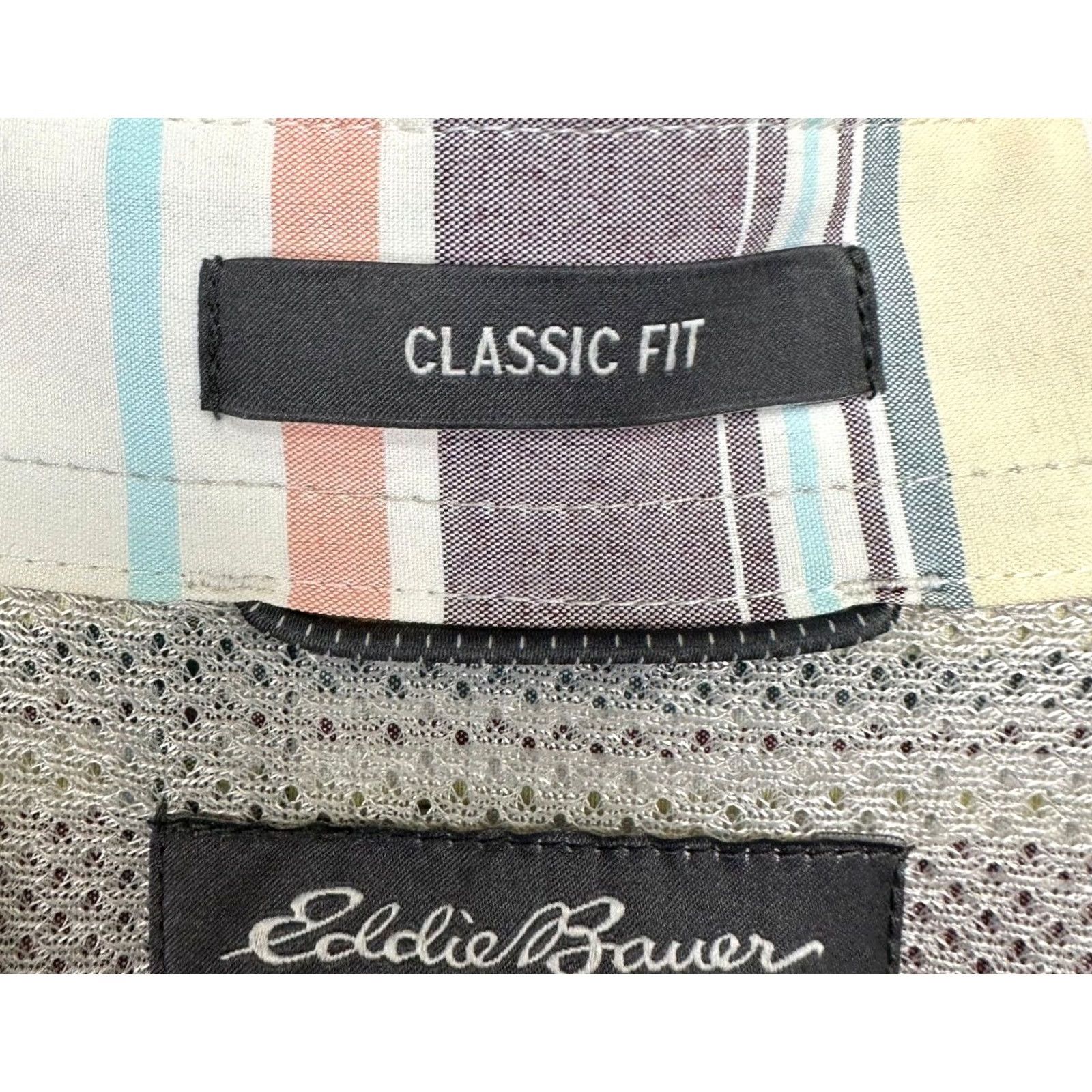 Eddie Bauer Eddie Bauer Shirt Adult 2XL Travex White Multi Plaid Classic Fit Button Down Men Size US XXL / EU 58 / 5 - 6 Thumbnail