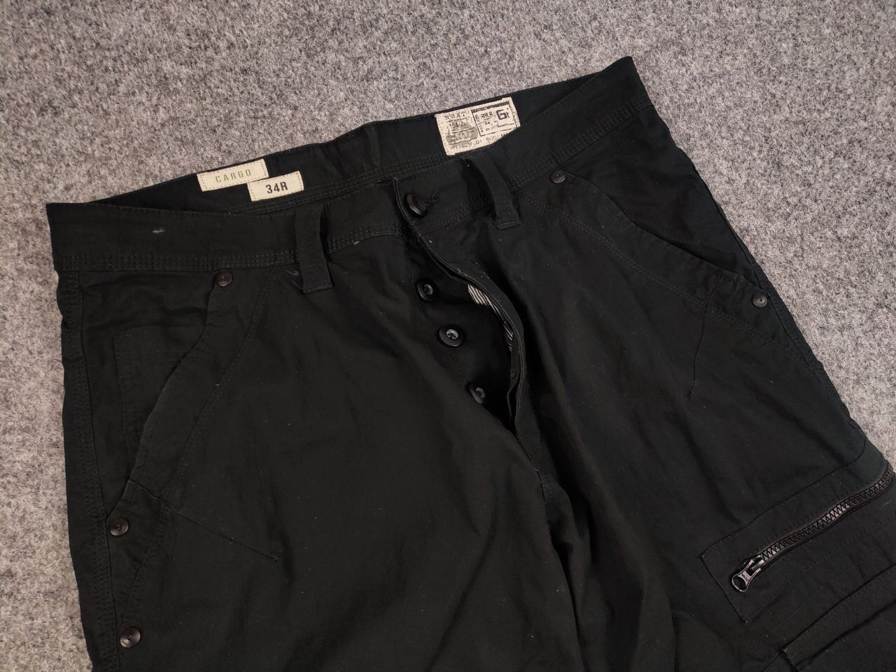 Japanese Brand Vintage Japan style Black Cargo Zip Pants Y2K Size US 34 / EU 50 - 14 Thumbnail
