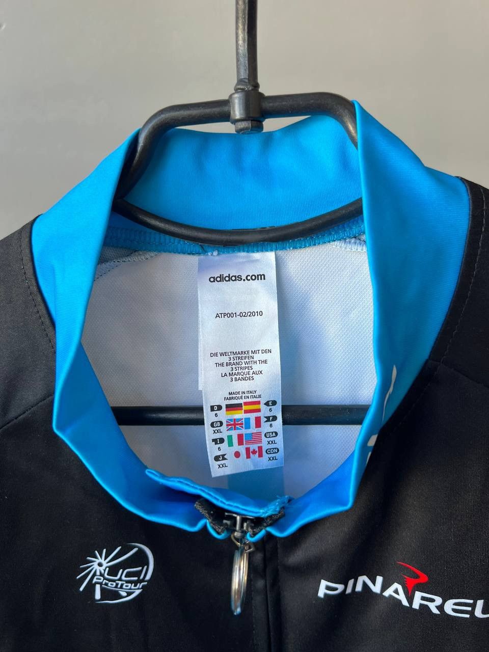 Adidas 2010 ADIDAS PINARELLO SKY PRO TOUR CYCLING BIKE VEST JERSEY Size US XXL / EU 58 / 5 - 7 Thumbnail
