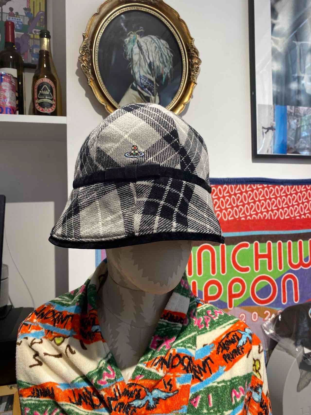 Vivienne Westwood Vivienne Westwood Black Plaid Bucket Hat Size ONE SIZE - 1 Thumbnail
