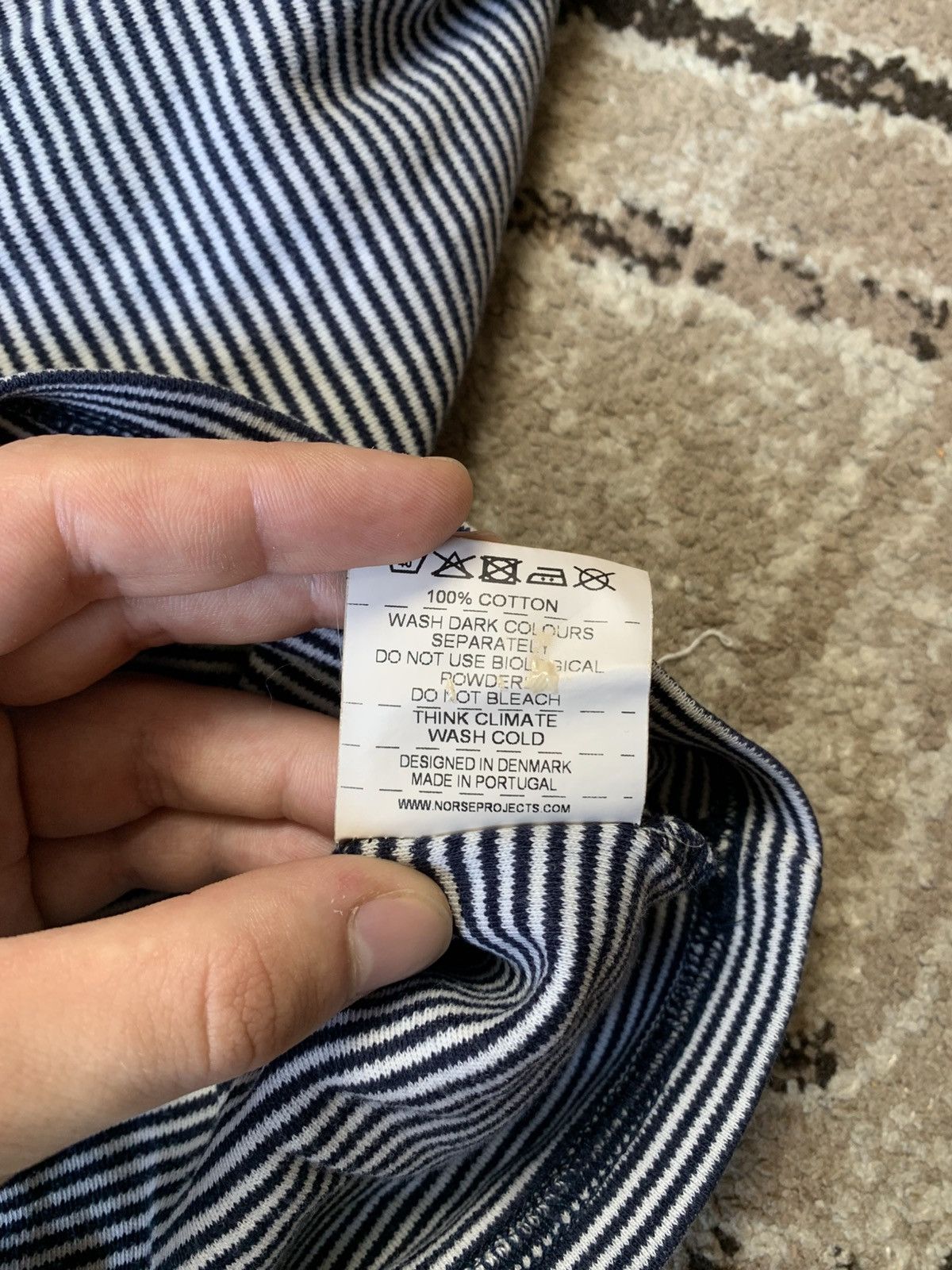 Norse Projects × Vintage Vintage Norse Project Basic Longsleeve Striped Streetwear Size US L / EU 52-54 / 3 - 9 Thumbnail