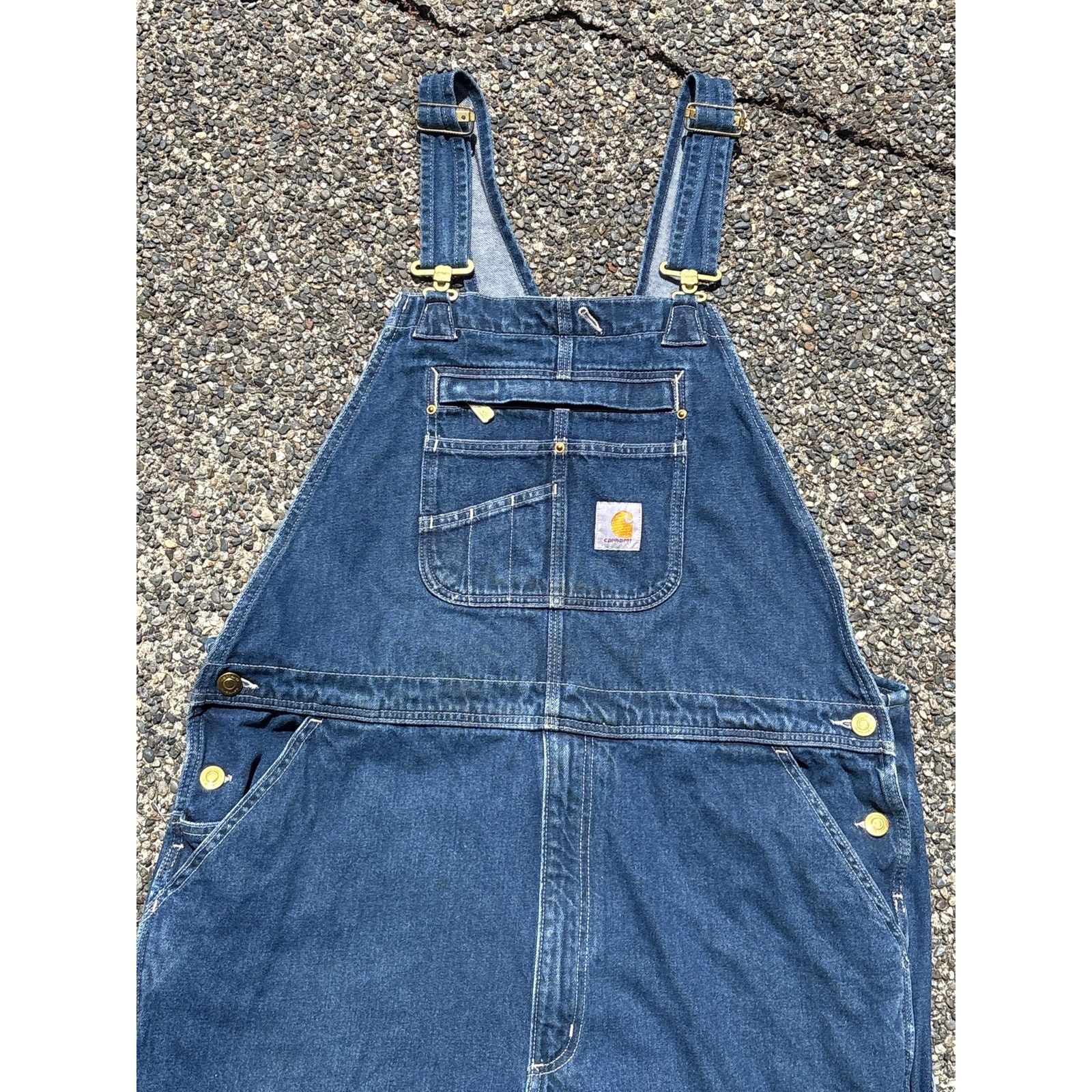 Carhartt Carhartt Loose Fit carpenter Overalls OR4672-M Blue 40x28 Size US 40 / EU 56 - 2 Thumbnail