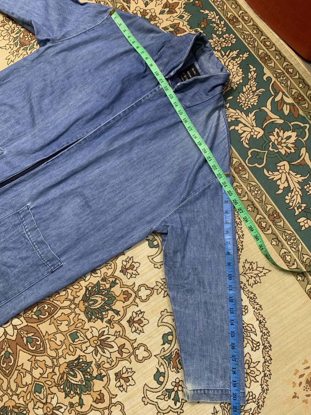 Bershka BERSHKA LONG JACKET DENIM Size US M / EU 48-50 / 2 - 12 Thumbnail