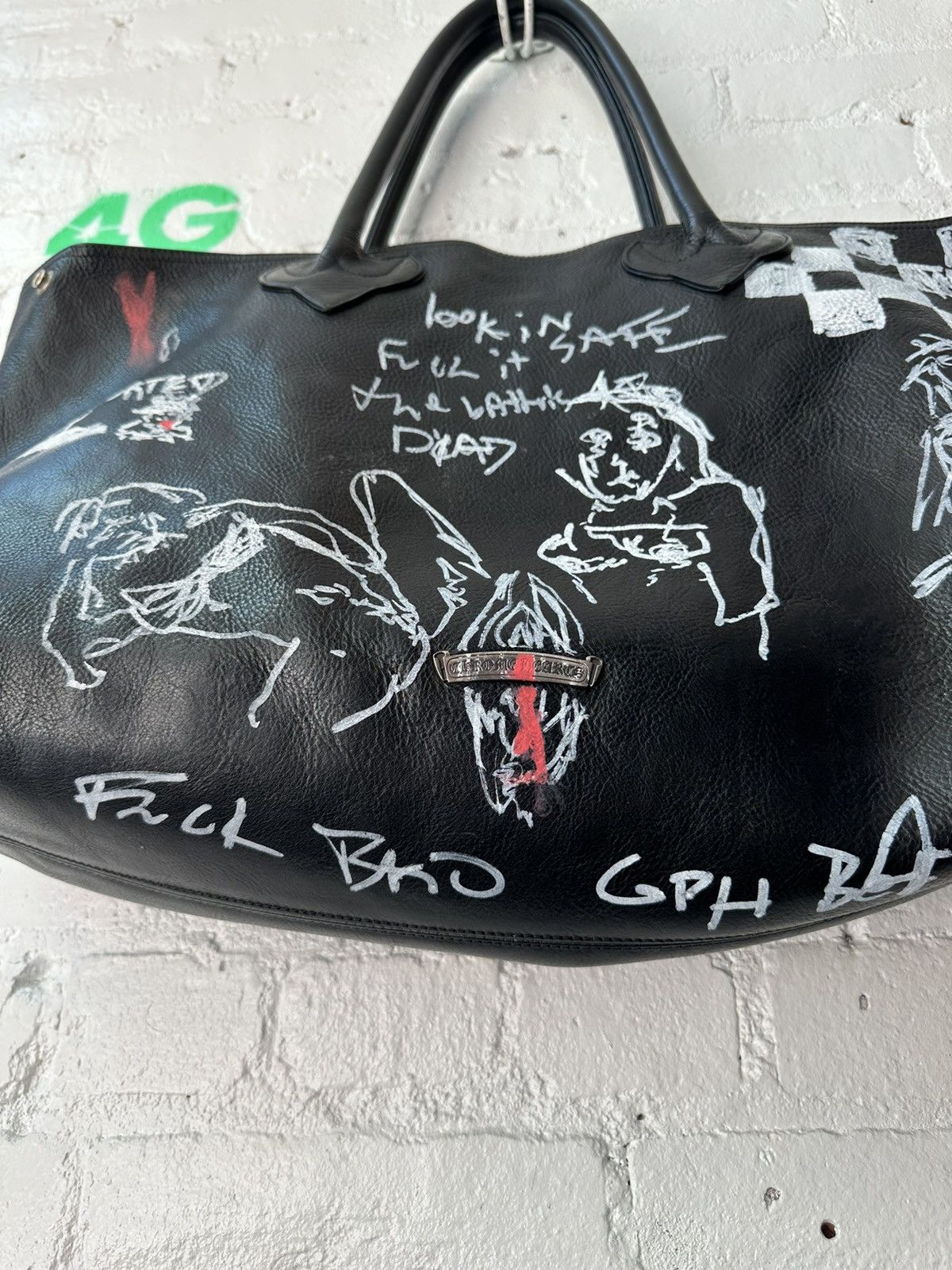 Chrome Hearts GRAFFITI CHROME HEARTS PERVERTED BAG CROSS PATCH Size ONE SIZE - 3 Thumbnail