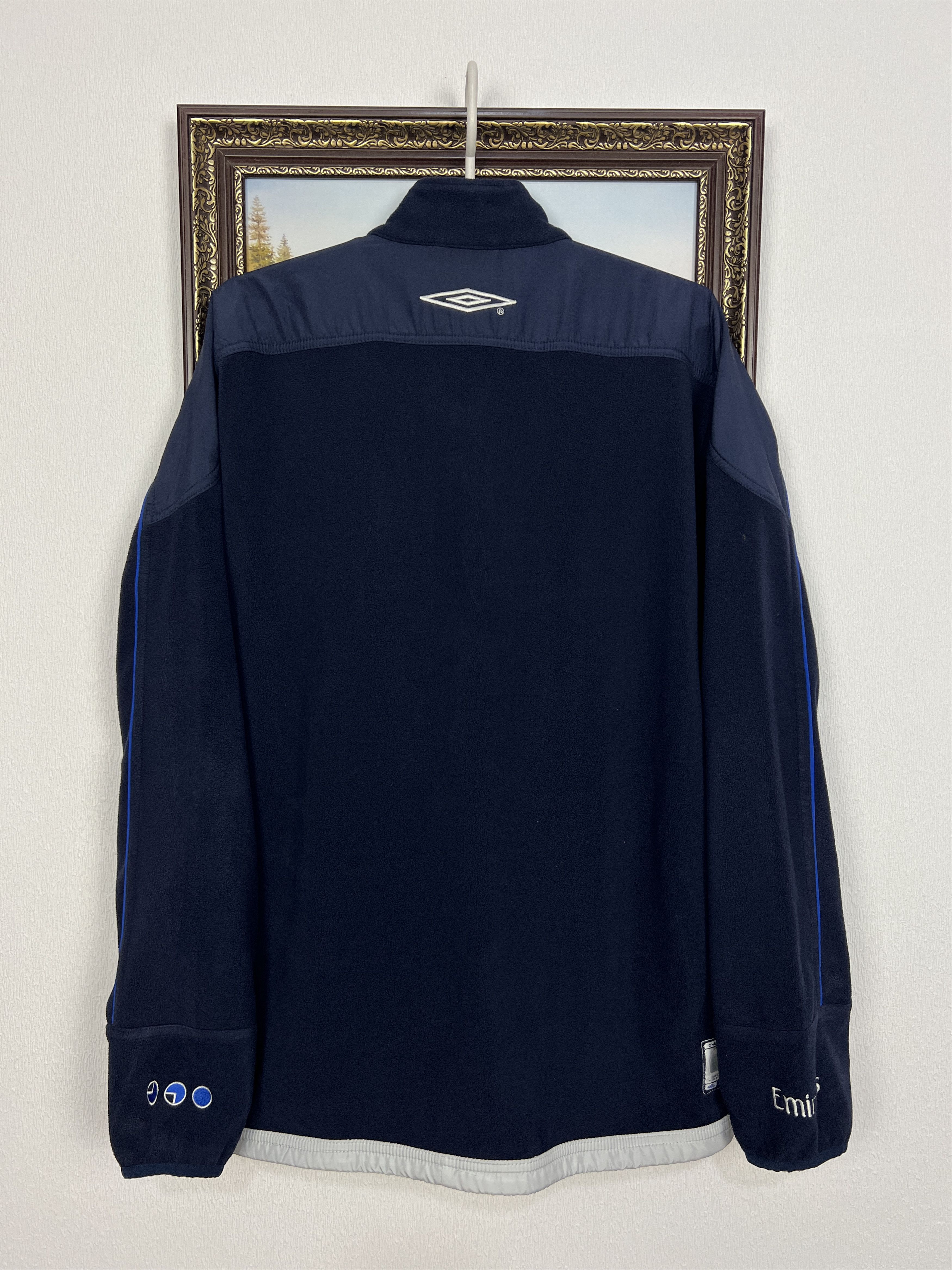 Umbro Vintage Chelsea Football Fleece Jacket Soccer Track Top Size US L / EU 52-54 / 3 - 11 Thumbnail