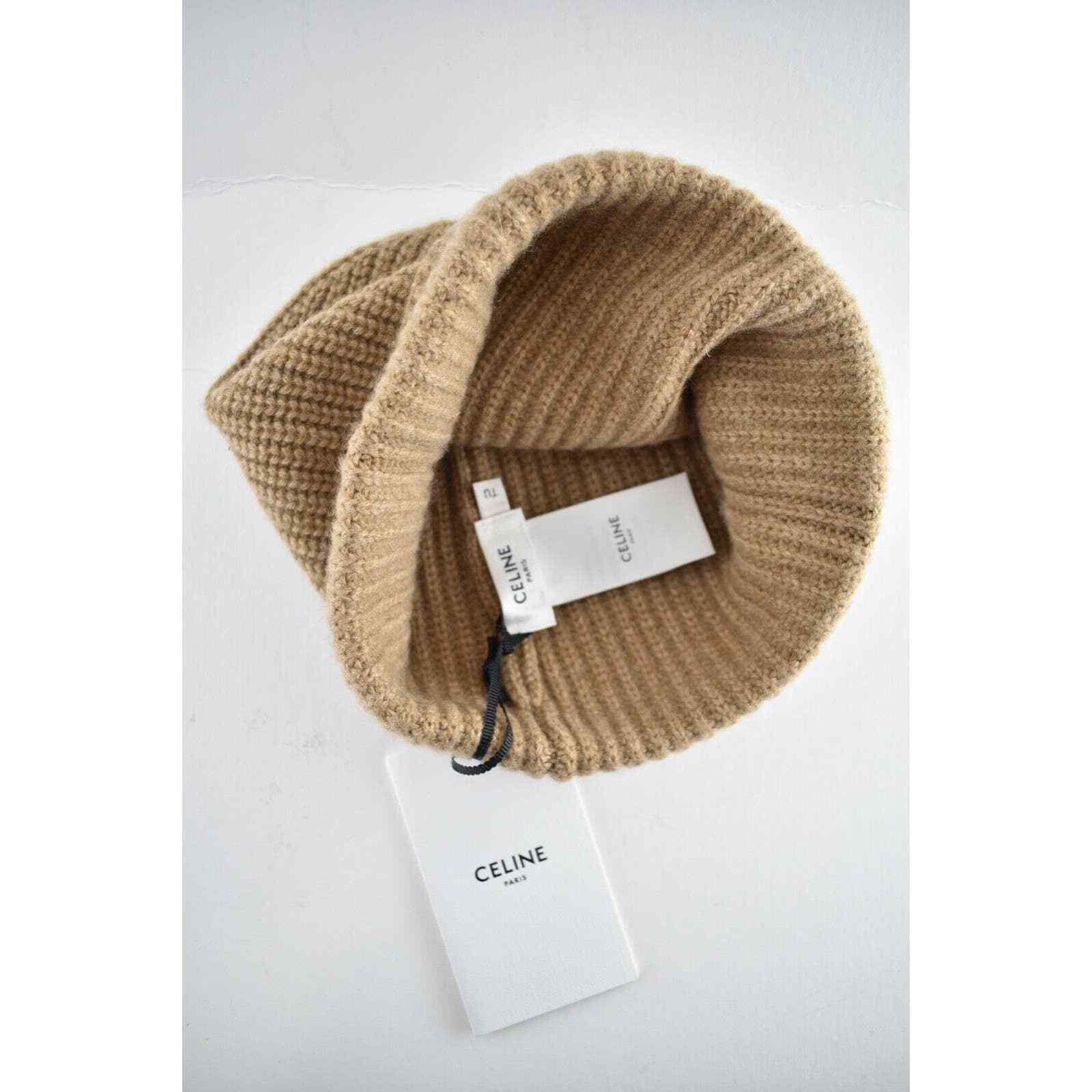 Celine Celine Paris Cashmere Knit Wool Embroidered Beanie Hat Size ONE SIZE - 9 Thumbnail