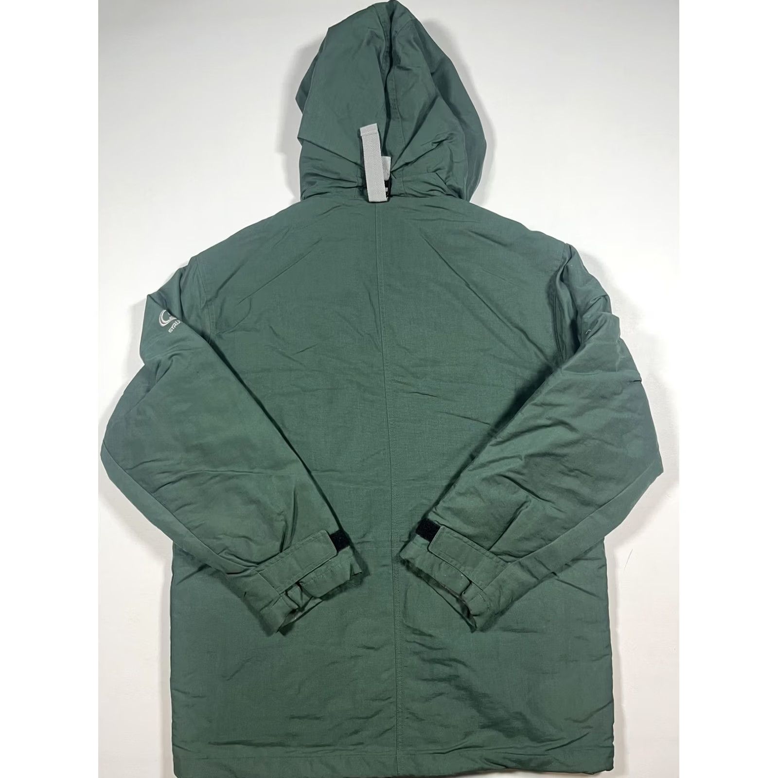 Vintage Structure Sport Jacket Mens Small Green Hooded Insulated Parka Outdoor Pockets Size US S / EU 44-46 / 1 - 2 Thumbnail
