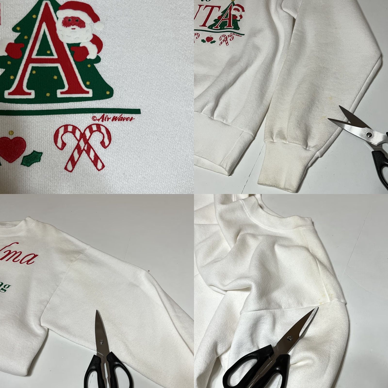 NEXT VINTAGE Grandma The Next Best Thing To Santa Sweatshirt Adult L White USA Size US L / EU 52-54 / 3 - 8 Thumbnail