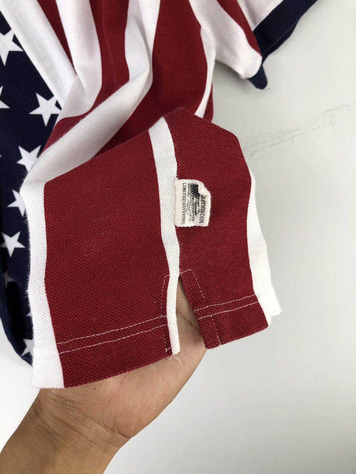 Vintage Vintage America Flag Polo Shirt Size US XXL / EU 58 / 5 - 9 Thumbnail