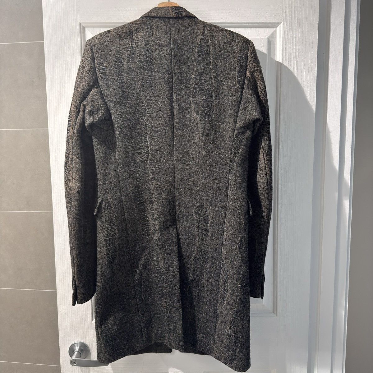 Deepti Deepti Black Wool Membrane Sleeve Long Jacket – Size 48 Size US M / EU 48-50 / 2 - 5 Thumbnail