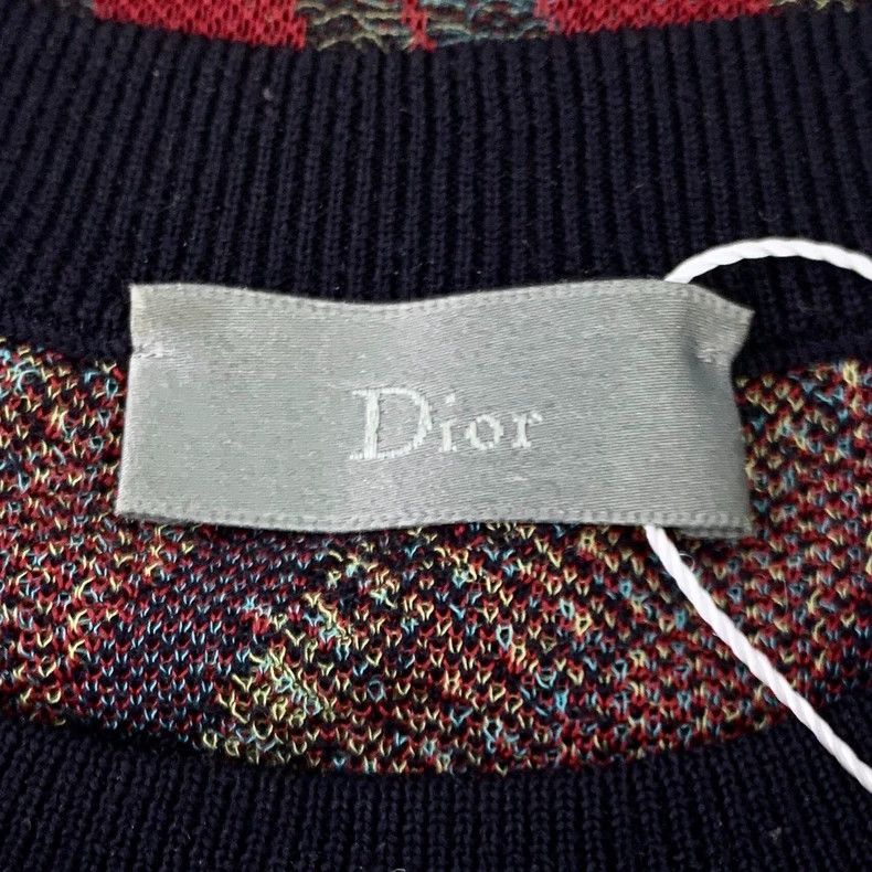 Dior Dior Red letter full print round-neck wool knitted sweater Size US S / EU 44-46 / 1 - 5 Thumbnail
