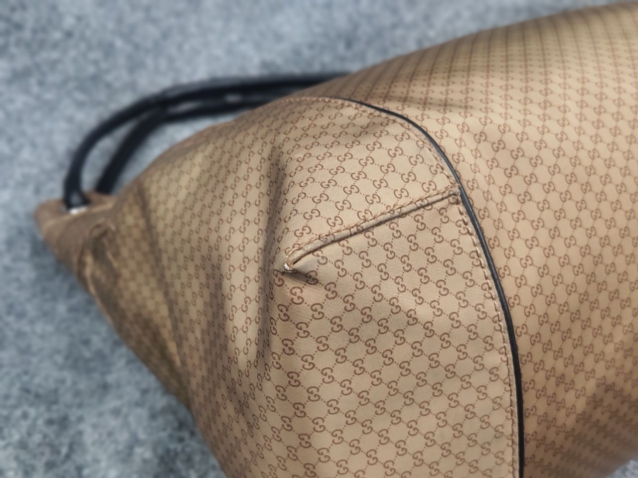 Gucci Gucci Vintage Monogram GG Zip Nylon hobo shoulder Bag defect Size ONE SIZE - 12 Thumbnail