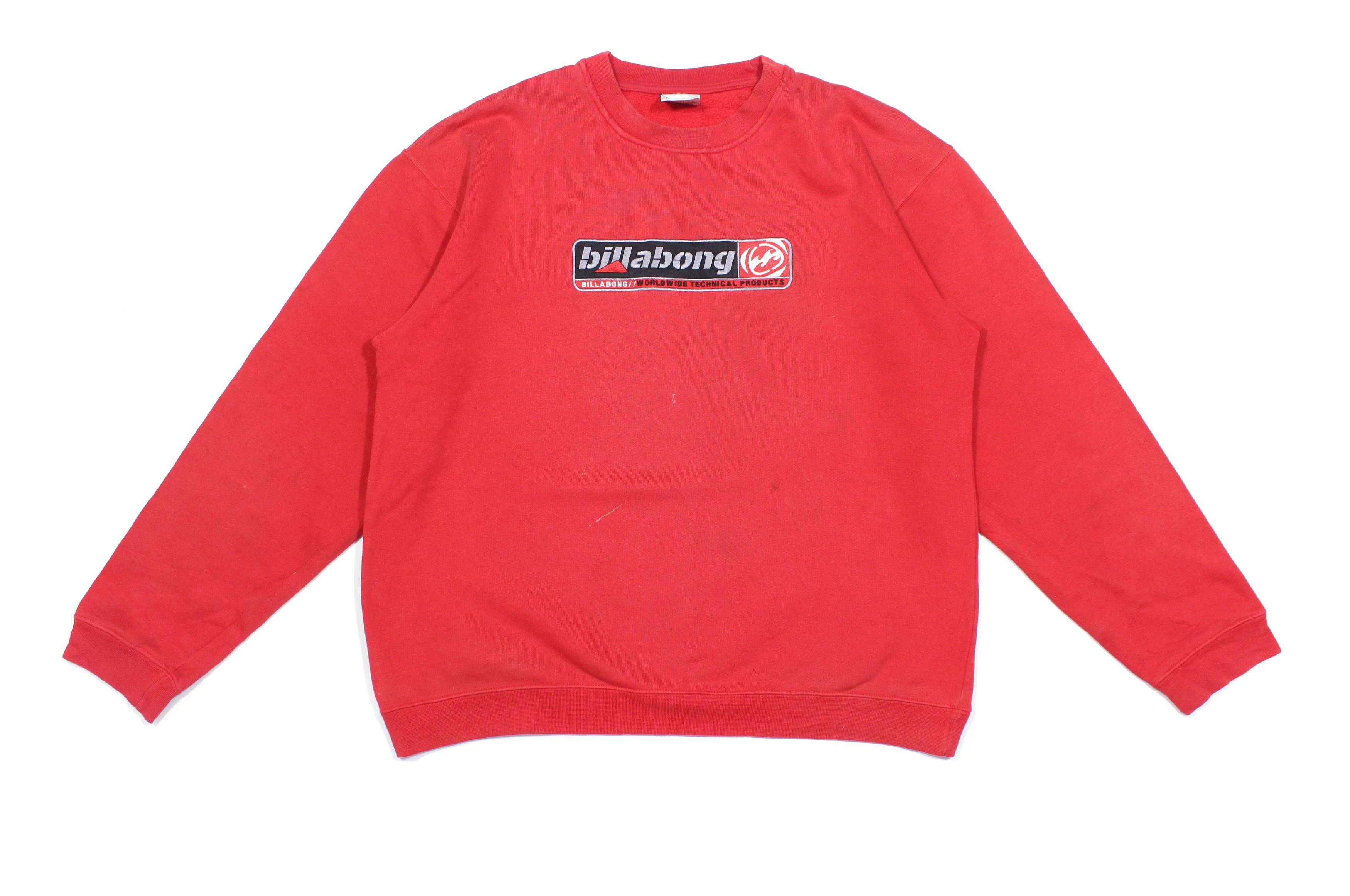 Billabong 90S Big Logo Embroidered Painted Sweatshirt Size US M / EU 48-50 / 2 - 1 Thumbnail