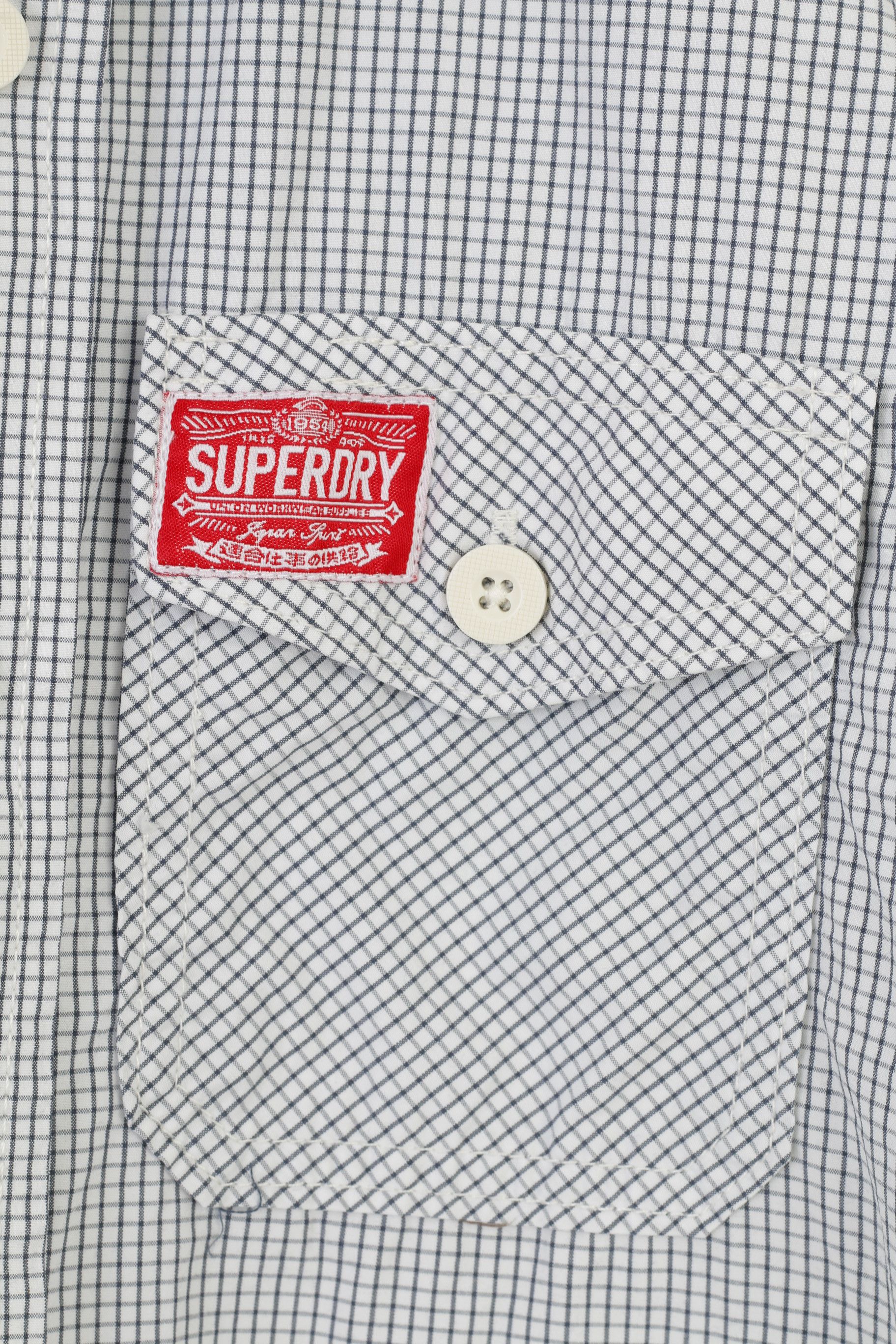 Superdry Superdry Men L Casual Shirt Long Sleeve White 10532 Size US L / EU 52-54 / 3 - 4 Thumbnail