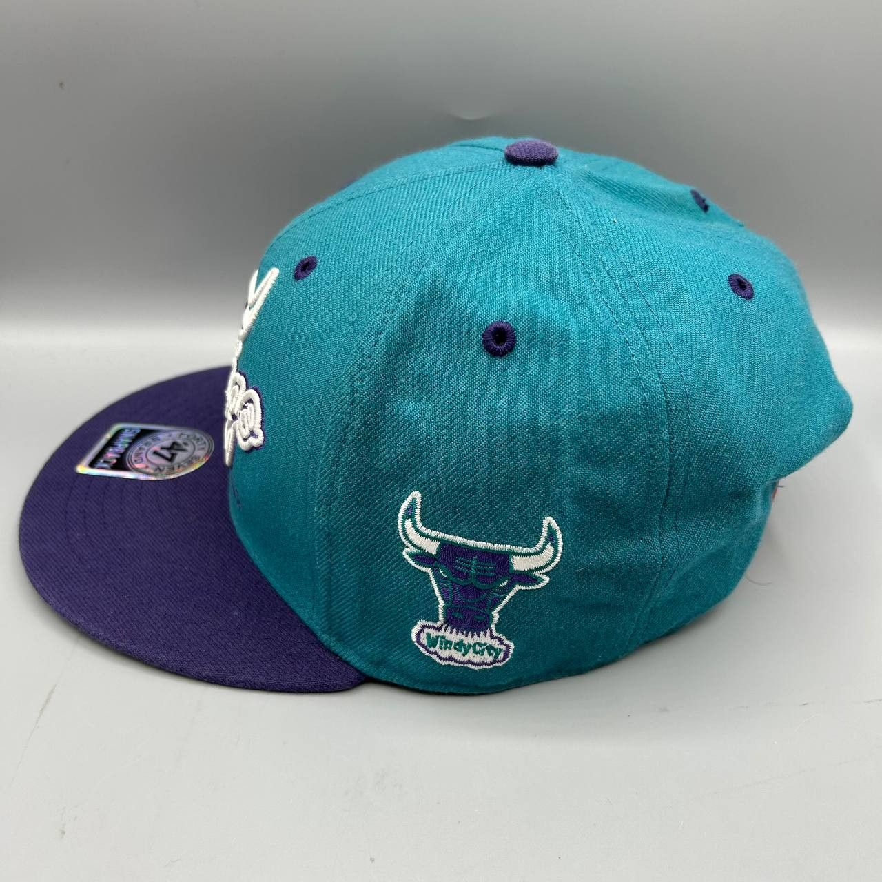 47 Brand Chicago Bulls Hat Men NBA Hardwood Classics Snap Back Cap Size ONE SIZE - 4 Thumbnail