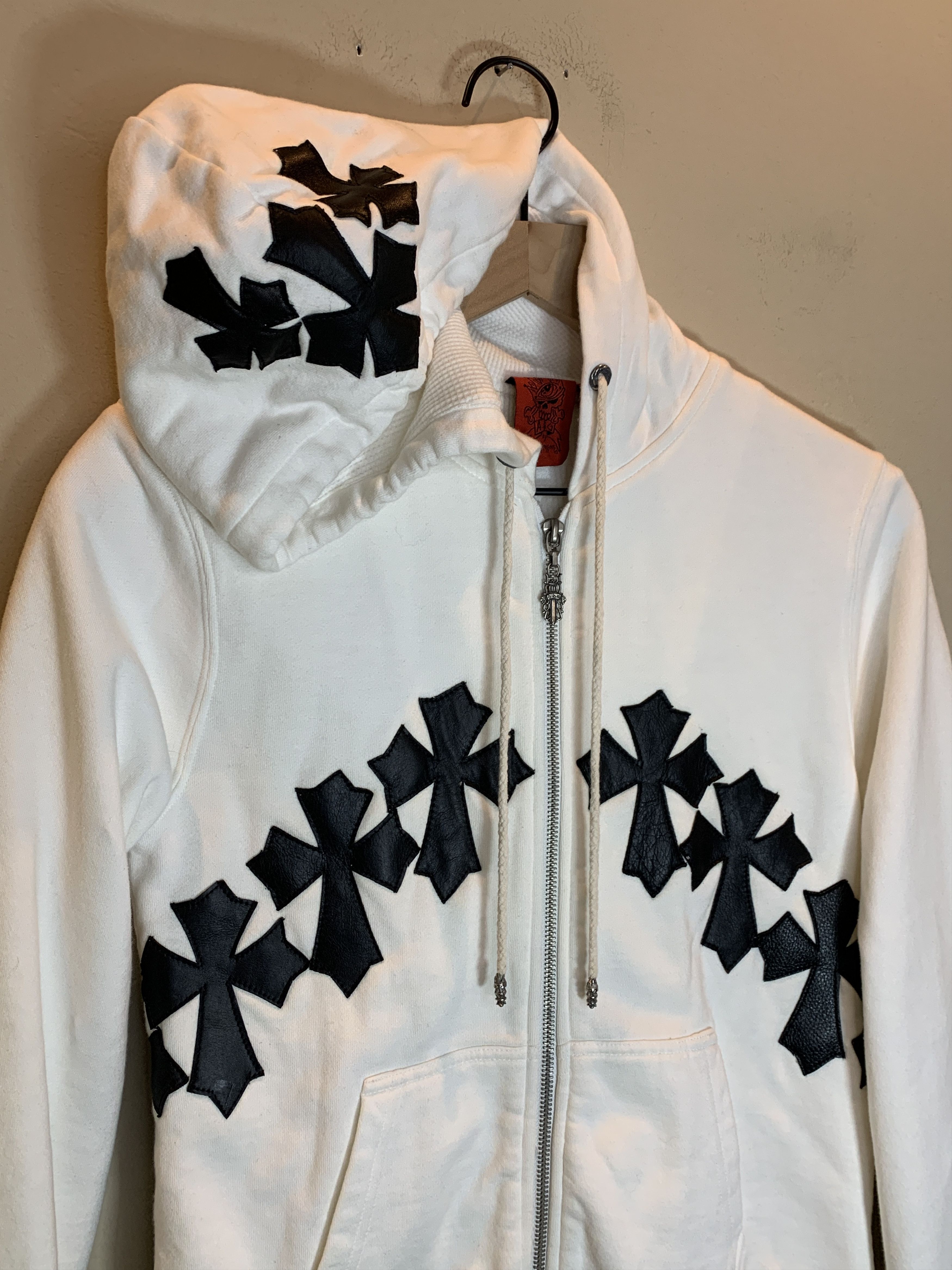 A&G Rock *RARE* Vintage A&G Rock Amal Guessous Crosses Thermal Hoodie Size M / US 6-8 / IT 42-44 - 3 Thumbnail