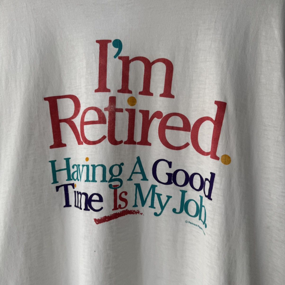Vintage Vintage Im Retired Tee Size US XL / EU 56 / 4 - 3 Thumbnail