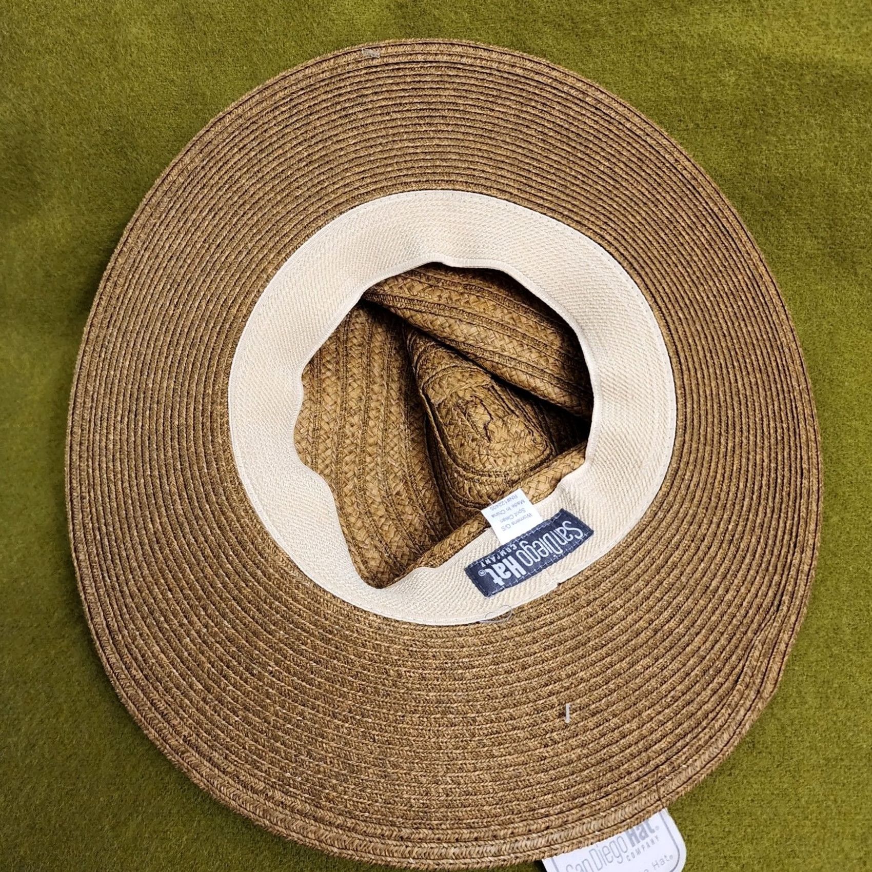 Vintage San Diego Hat Company Mens O/S Brown Woven Sun Beach NEW Size ONE SIZE - 2 Thumbnail