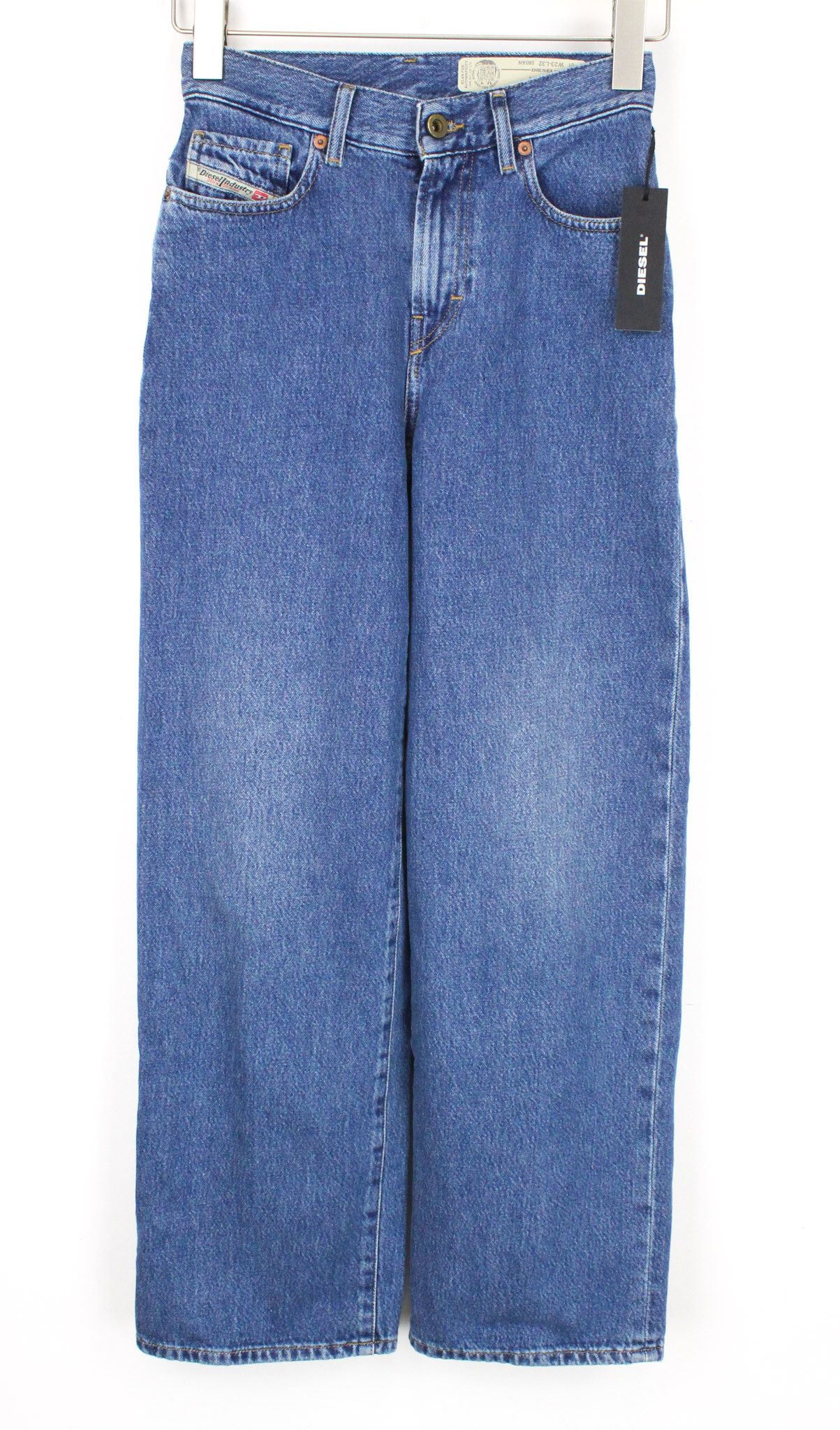 Diesel WIDEE 080AN W23/L32 Blue High Waist Jeans 70519 Size 23" - 2 Thumbnail