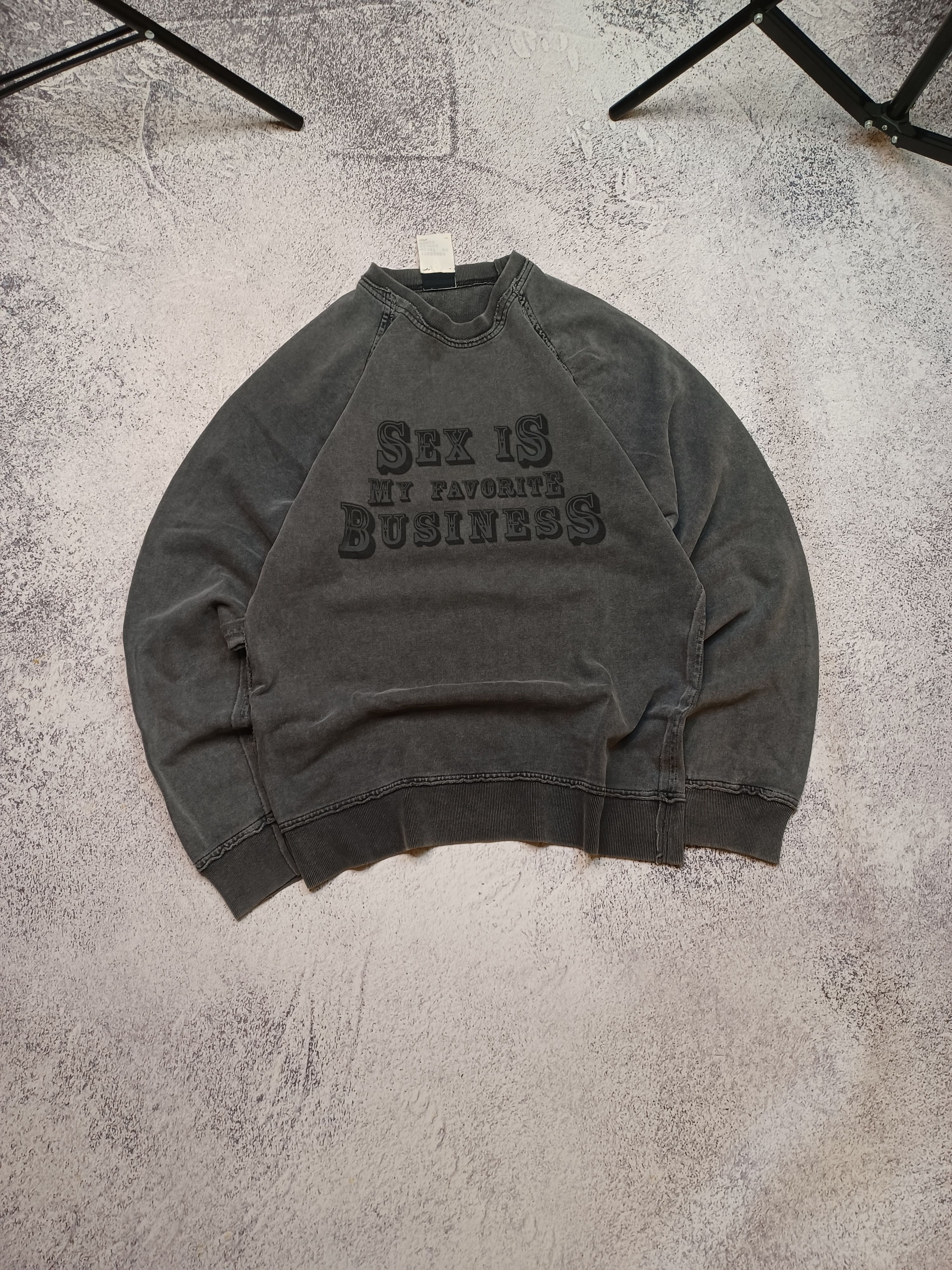 Dolce & Gabbana Dolce & Gabbana Statement Sweatshirt – Washed Black Size US M / EU 48-50 / 2 - 2 Thumbnail