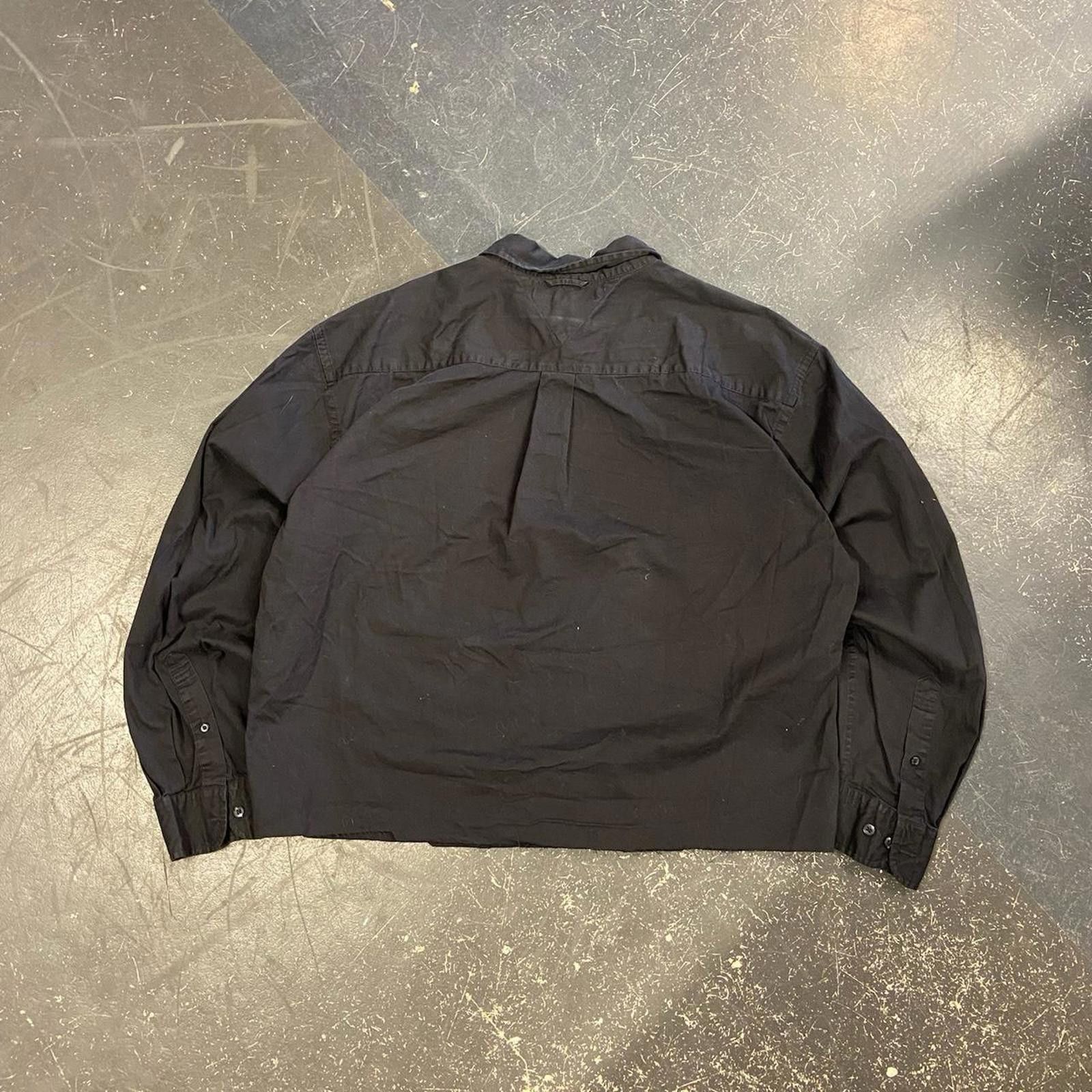 Tommy Hilfiger Cropped Boxy Black Tommy Button Up Size US XL / EU 56 / 4 - 4 Thumbnail