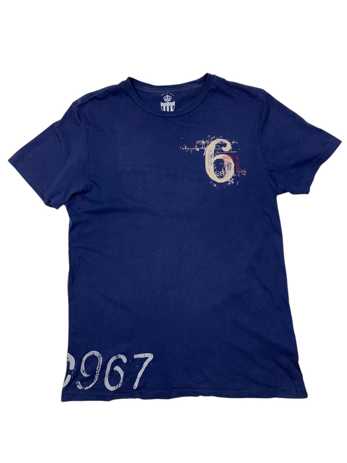 Polo Ralph Lauren Vintage Polo Ralph Lauren Jeans Military 0967 T-shirt Size US M / EU 48-50 / 2 - 2 Thumbnail