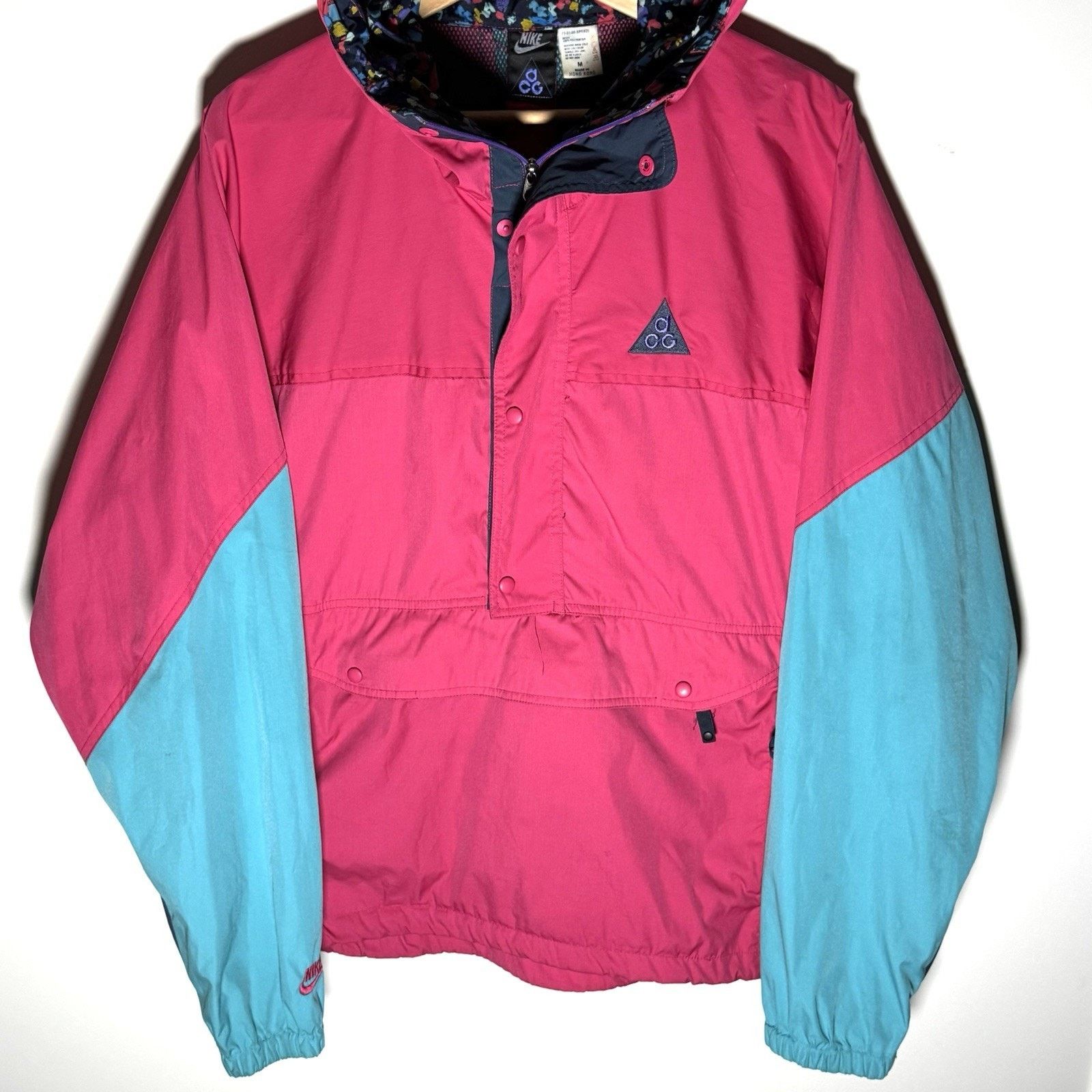 Nike × Nike ACG × Vintage RARE VTG 1990’s Nike ACG Pullover Anorak Windbreaker Med Size US L / EU 52-54 / 3 - 3 Thumbnail