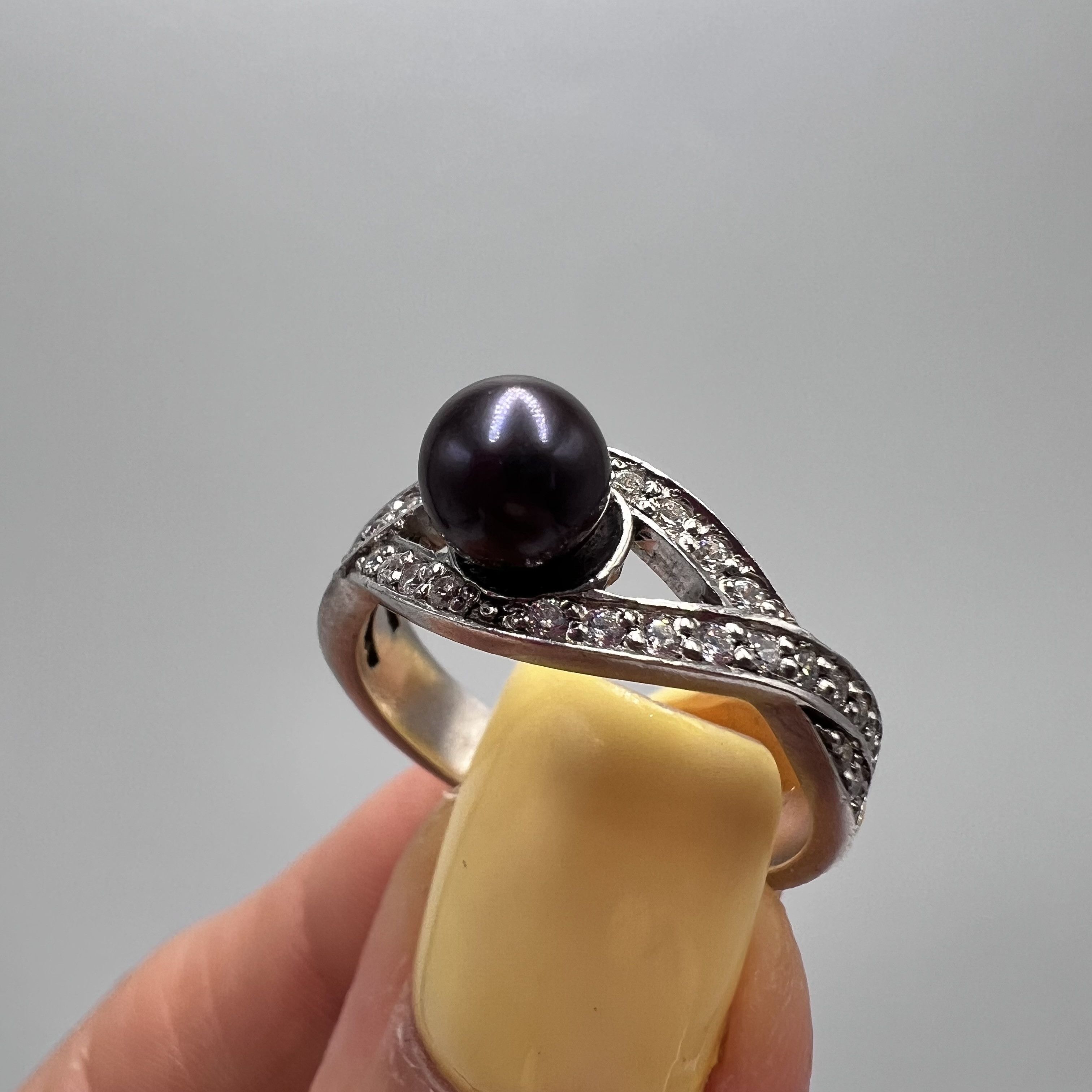 Vintage USSR Ring Sterling Silver 925 Stone Jewelry 7US