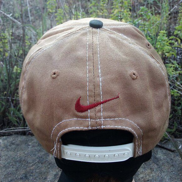 Nike × Vintage Vintage Nike Ken Griffey Junior In '96 Hat Cap Custom Tan Size ONE SIZE - 3 Thumbnail