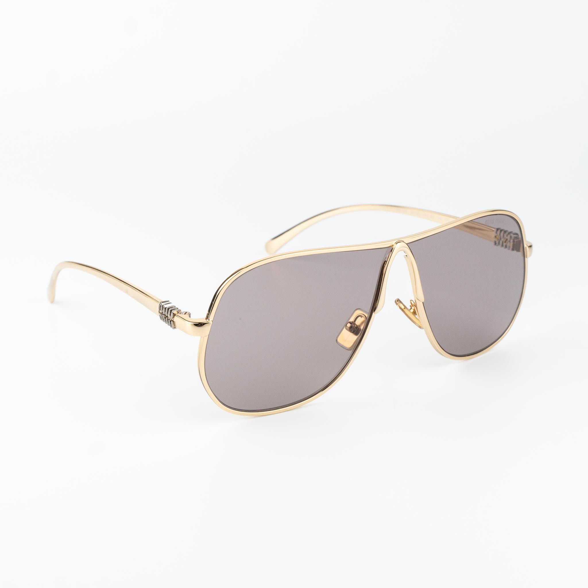 Miu Miu Miu Miu Women Sunglasses Pilot MUA56S 5AK20I NEW AUTHENTIC Size ONE SIZE - 4 Thumbnail
