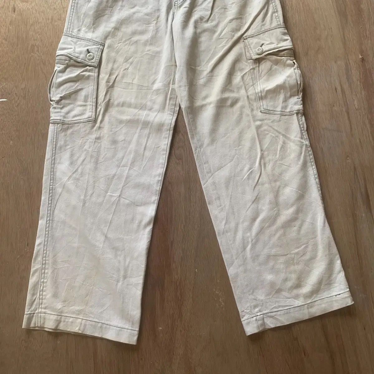 Japanese Brand VINTAGE RATION LAVEUR TROUSERS SPRINGWAIST BAGGY CARGO PANTS Size US 34 / EU 50 - 4 Thumbnail