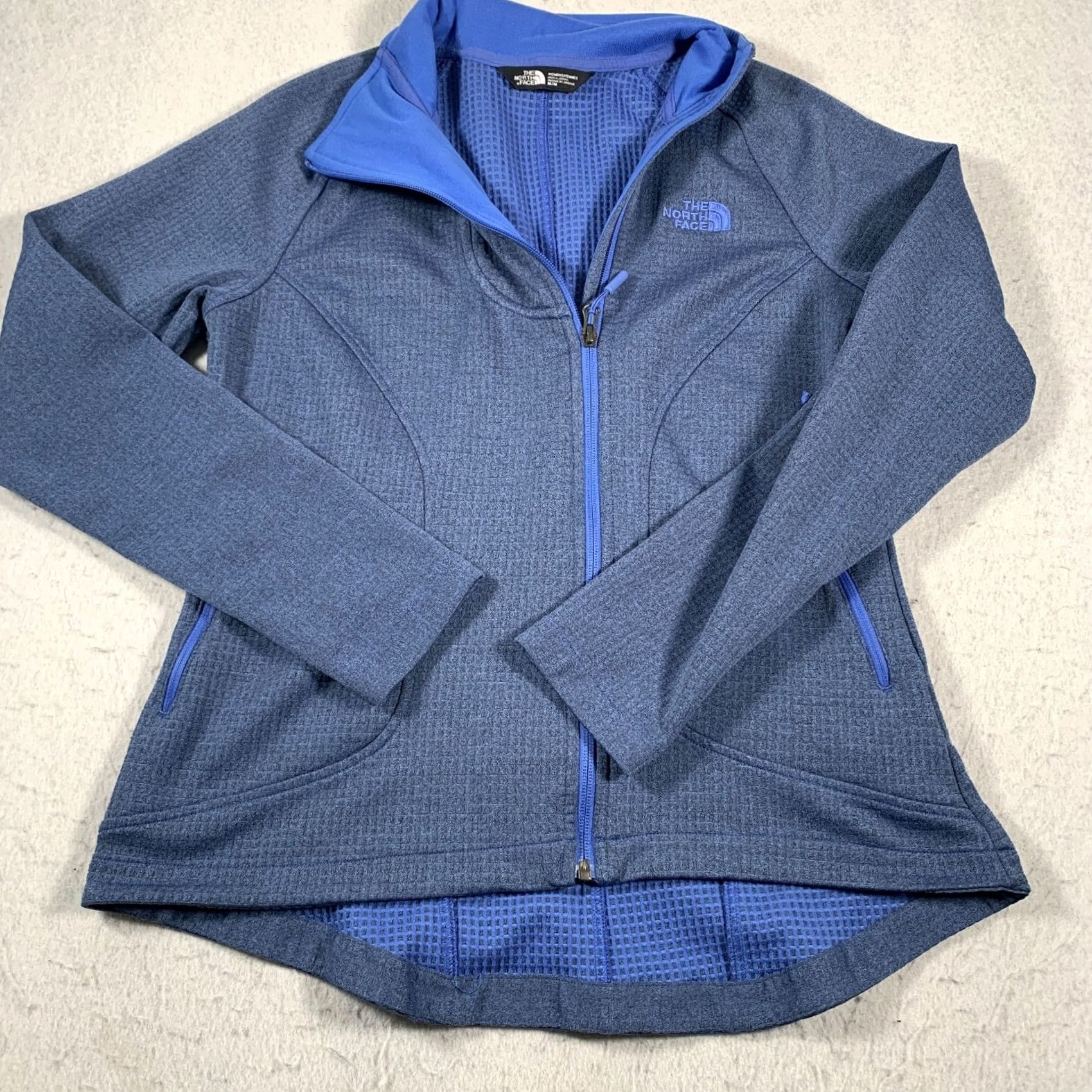 The North Face The North Face Jacket Womens M Blue Full Zip Casual Regular Size Middle-Length Polyester Lined Solid Coat/Outer Shell Mens? Size M / US 6-8 / IT 42-44 - 2 Thumbnail